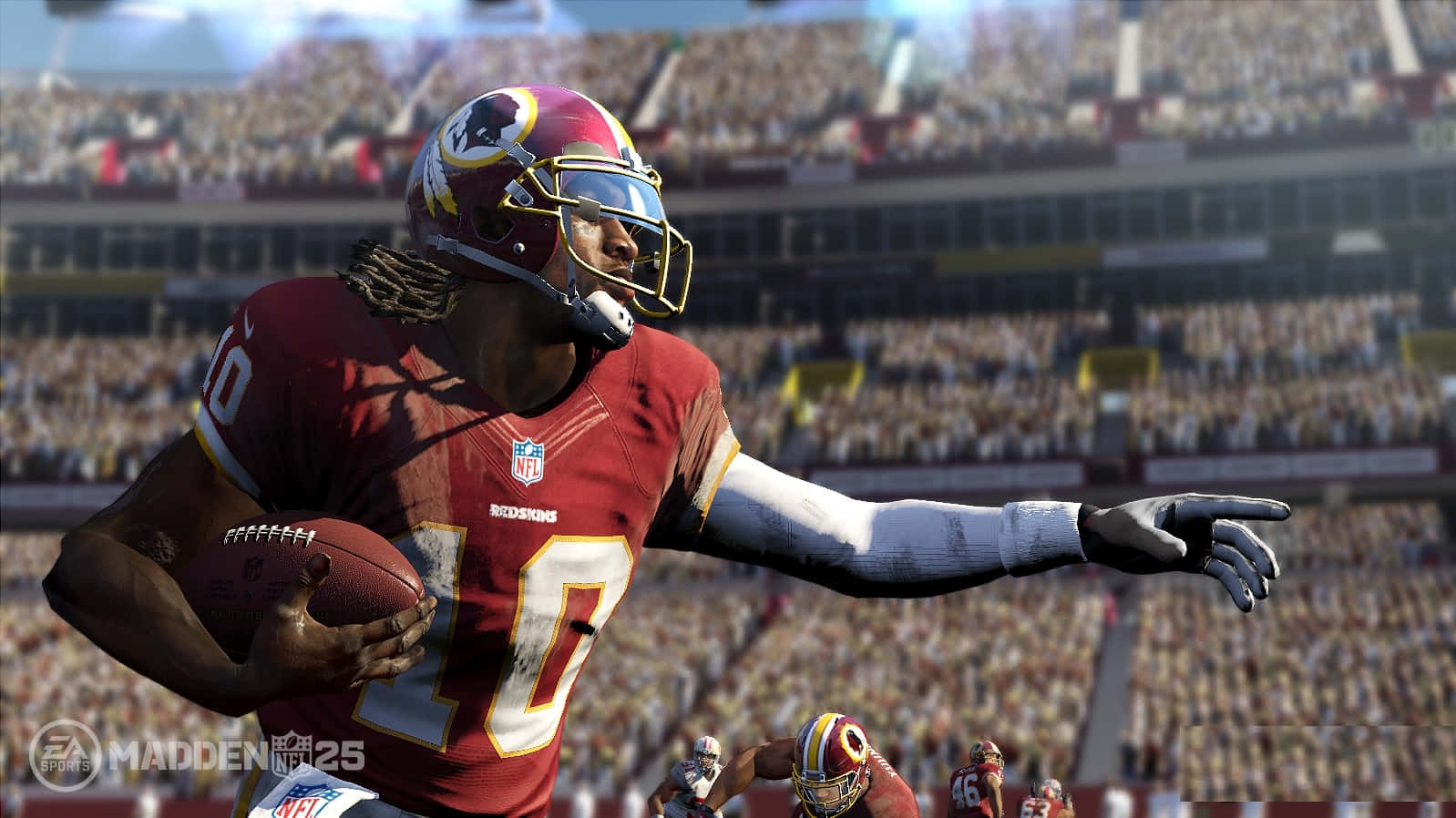Madden NFL 22, red jersey, number 10, HD Desktop Wallpaper