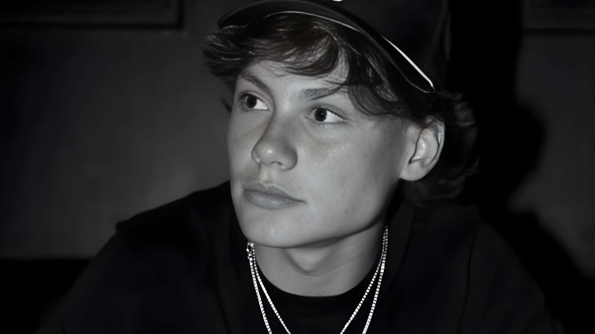 Maddox Batson, tousled hair, cap, Full HD Desktop Wallpaper