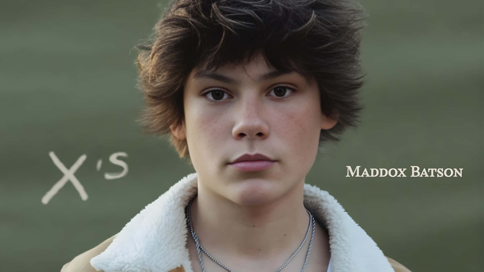 Maddox Batson, tousled brown hair, freckles, Full HD Desktop Wallpaper