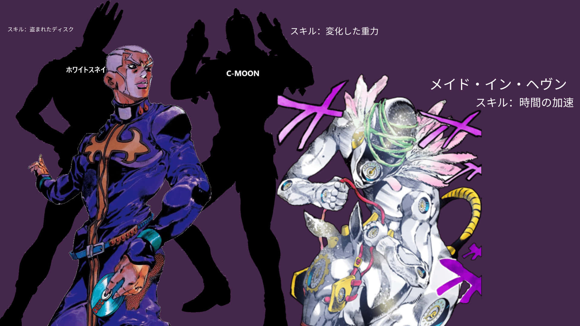 Made In Heaven, dark purple background, shadowy silhouettes, Full HD Desktop Wallpaper