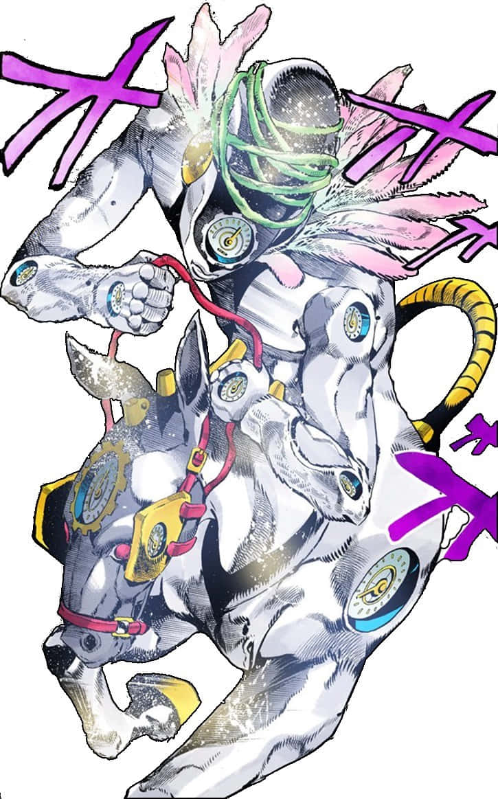 Made In Heaven, stylized anime character, helmet, SD Phone Wallpaper