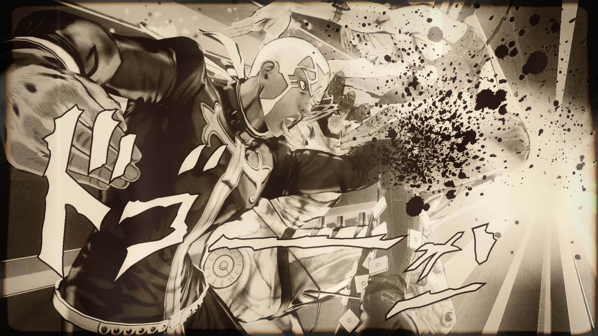 Made In Heaven, black and white, anime character, Full HD Desktop Wallpaper