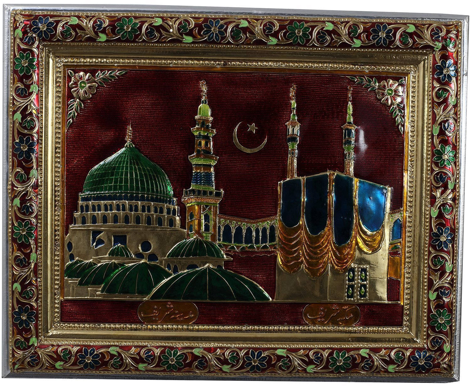 Madina Sharif, enamel artwork, mosque, HD Desktop Wallpaper