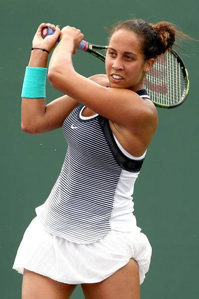 Madison Keys, green court, tennis player, SD Phone Wallpaper