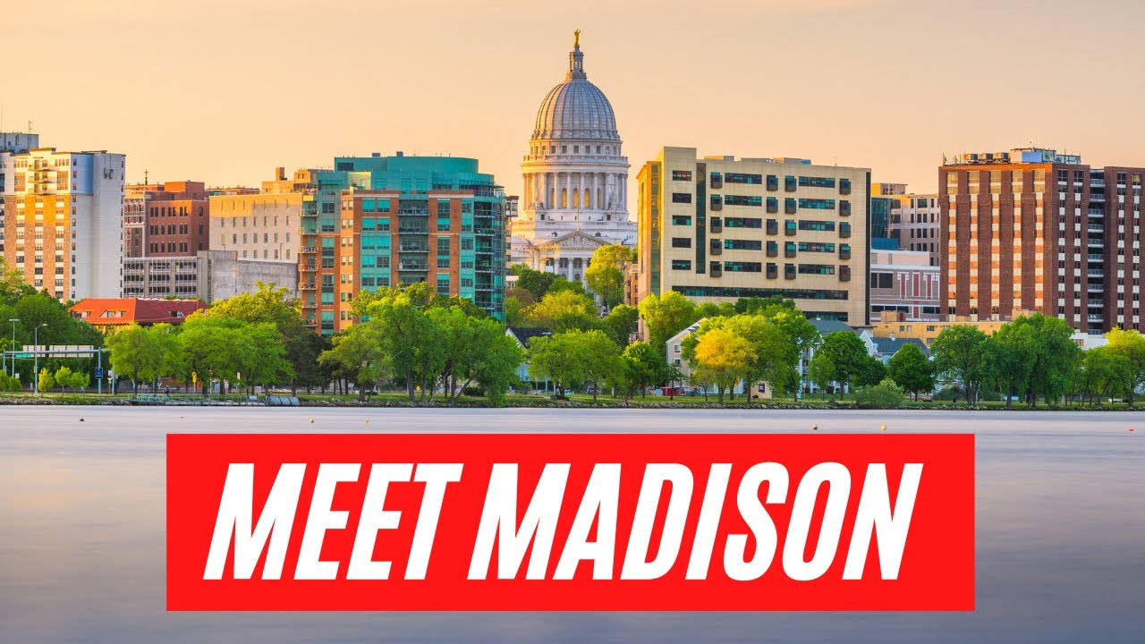 Madison, Sunset, state capitol dome, HD Desktop Wallpaper
