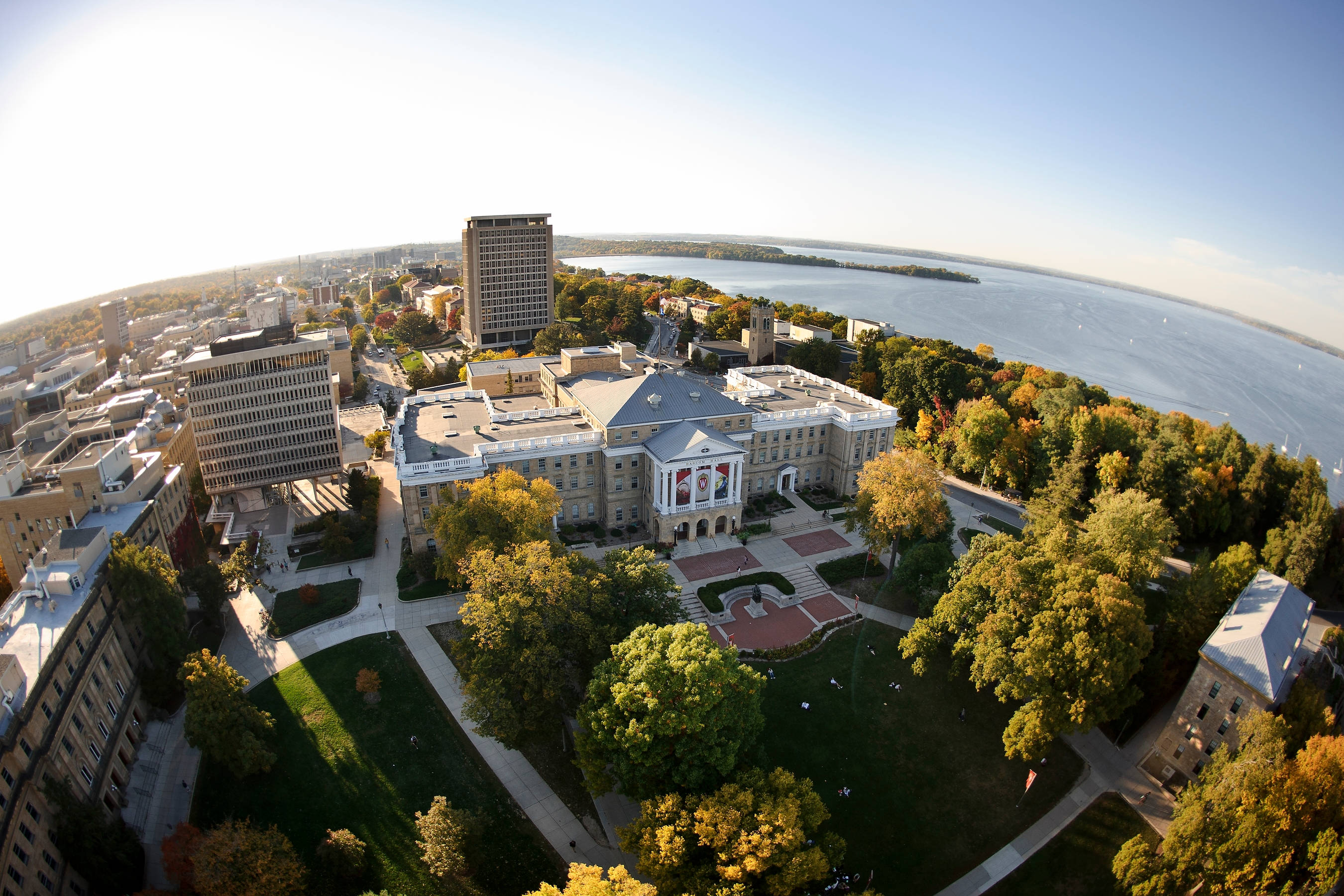 Madison, university campus, historic buildings, 2K Desktop Wallpaper
