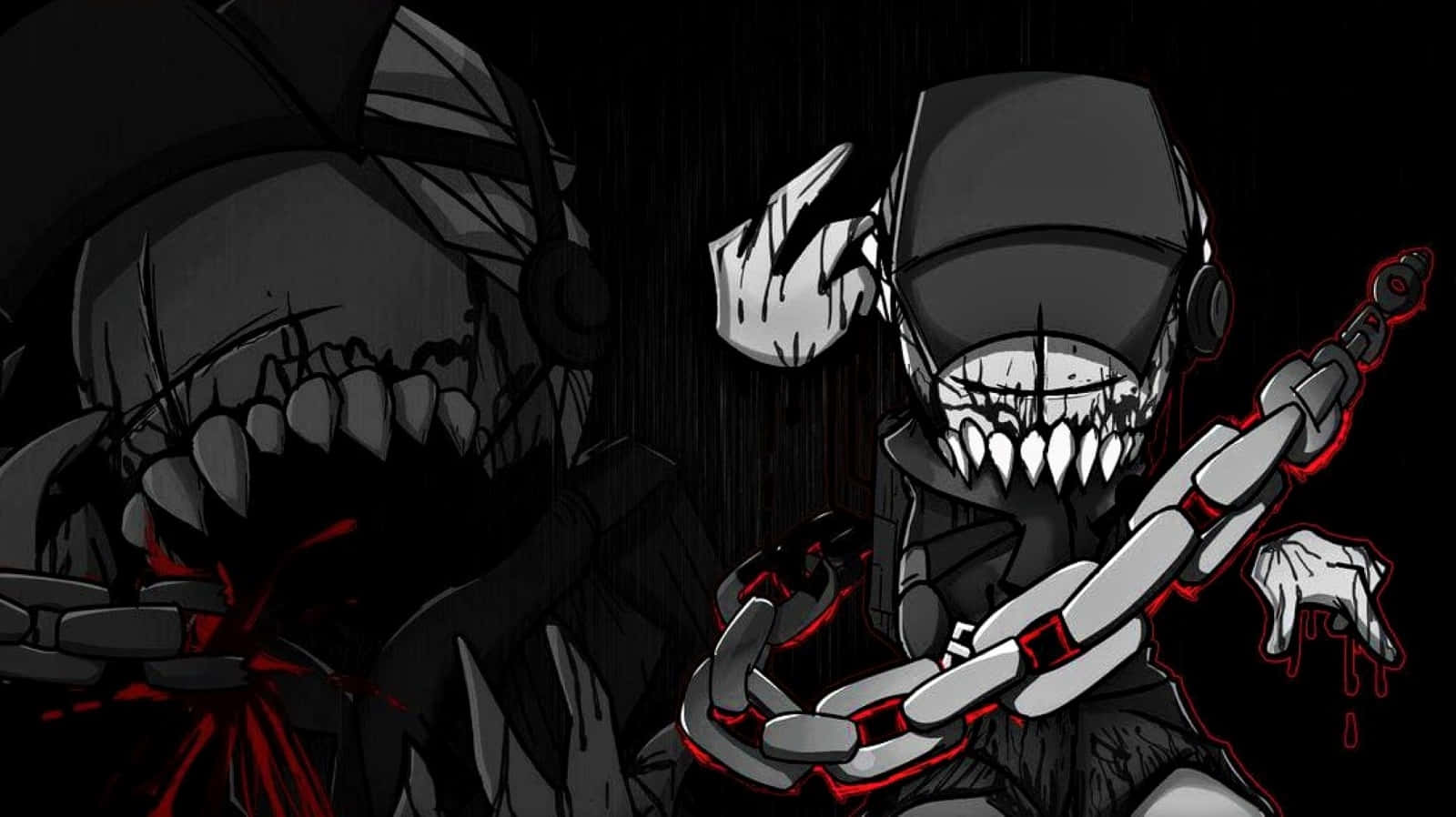 Madness Combat, skull-faced figures, dark hoodies, HD Desktop Wallpaper