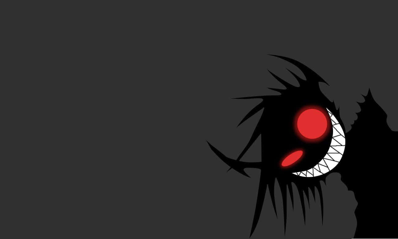 Madness Combat, black silhouette, glowing red eyes, HD Desktop Wallpaper