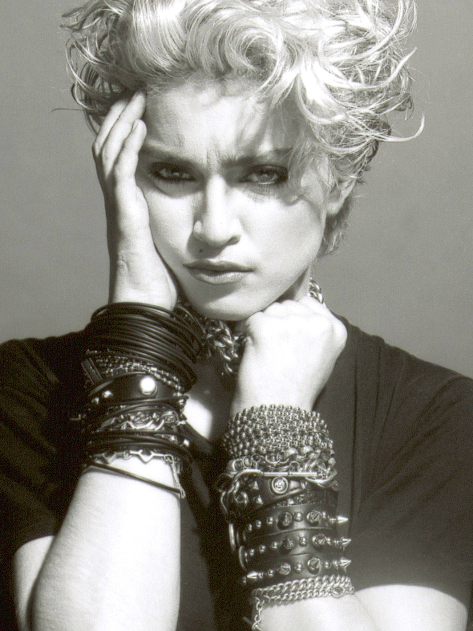 pixie cut, Madonna, tousled blonde hair, Full HD Phone Wallpaper