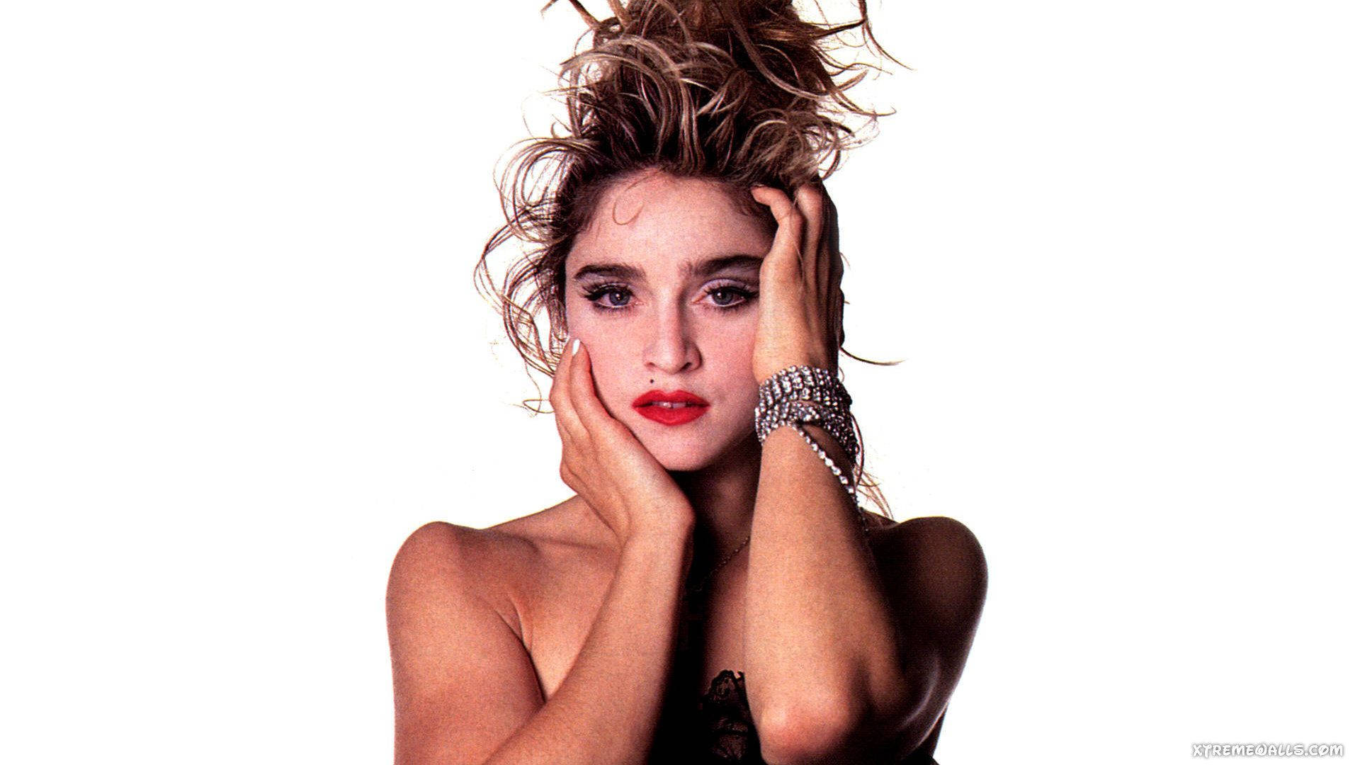 Madonna, 1980s, tousled hair, Full HD Desktop Wallpaper