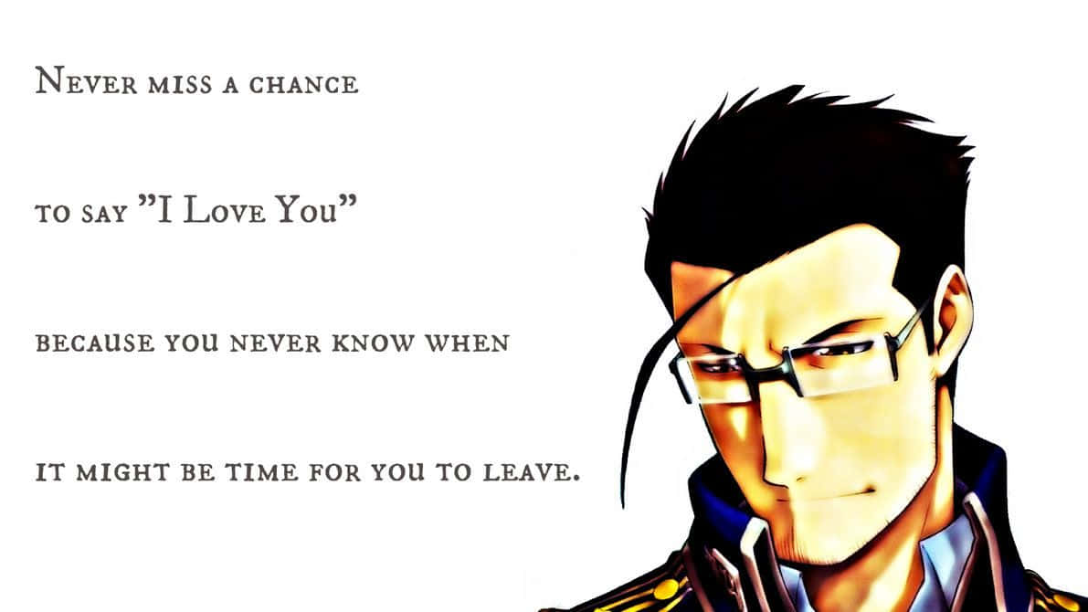 Maes Hughes, anime man, glasses, SD Desktop Wallpaper