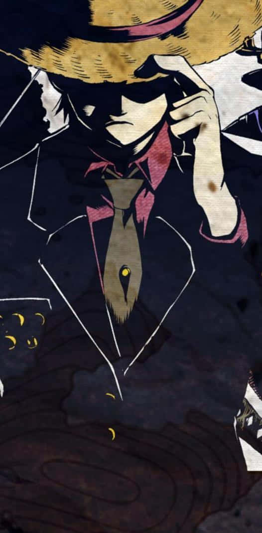 Mafia iPhone, anime character, straw hat, SD Phone Wallpaper