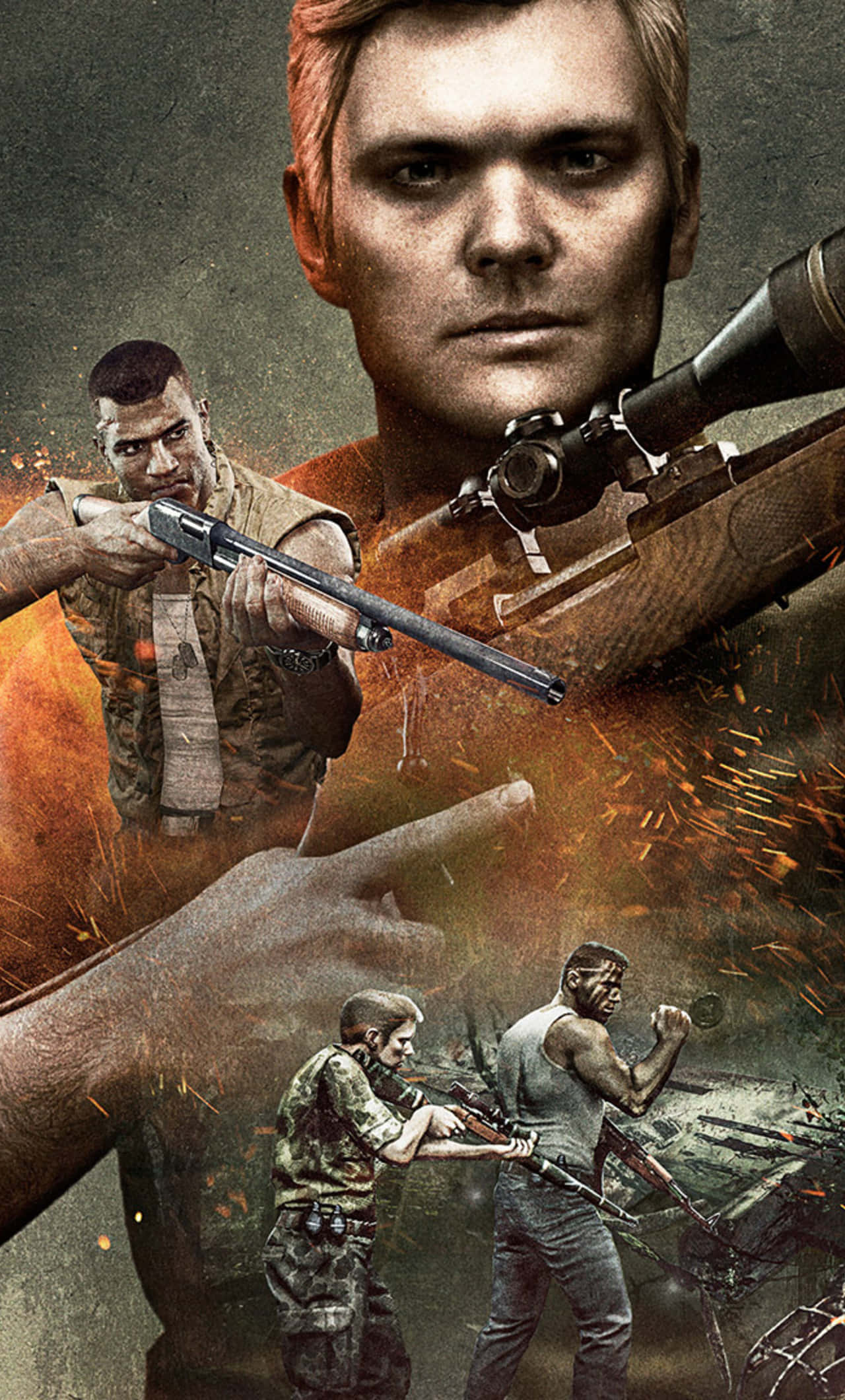Mafia iPhone, sniper, soldiers, Full HD Phone Wallpaper