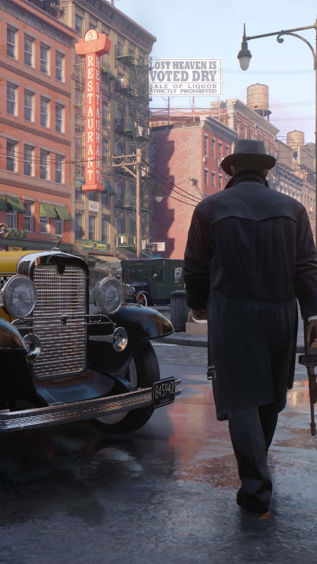 Mafia iPhone, fedora, trench coat, Full HD Phone Wallpaper