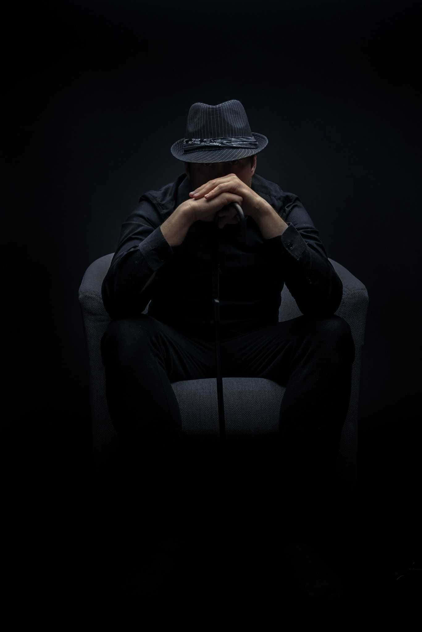 Mafia iPhone, fedora, dimly lit chair, Full HD Phone Wallpaper