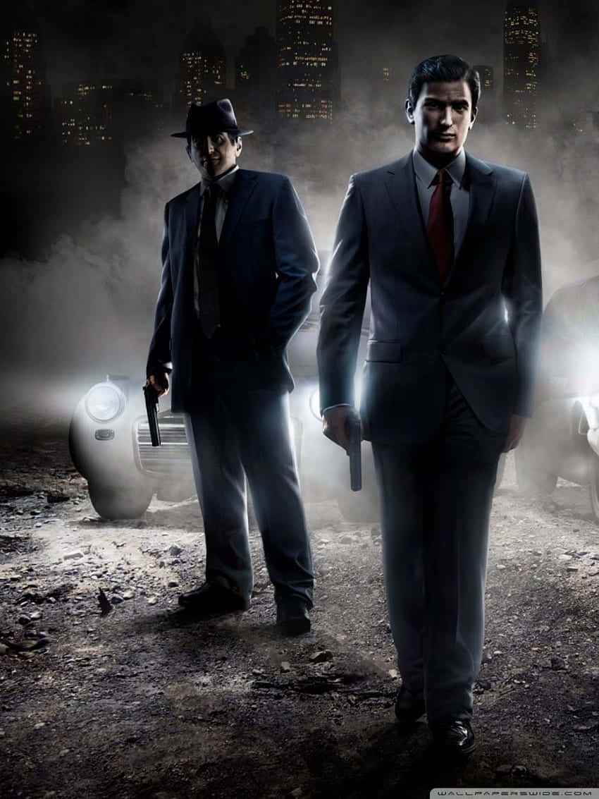 Mafia iPhone, suits, fedoras, SD Phone Wallpaper
