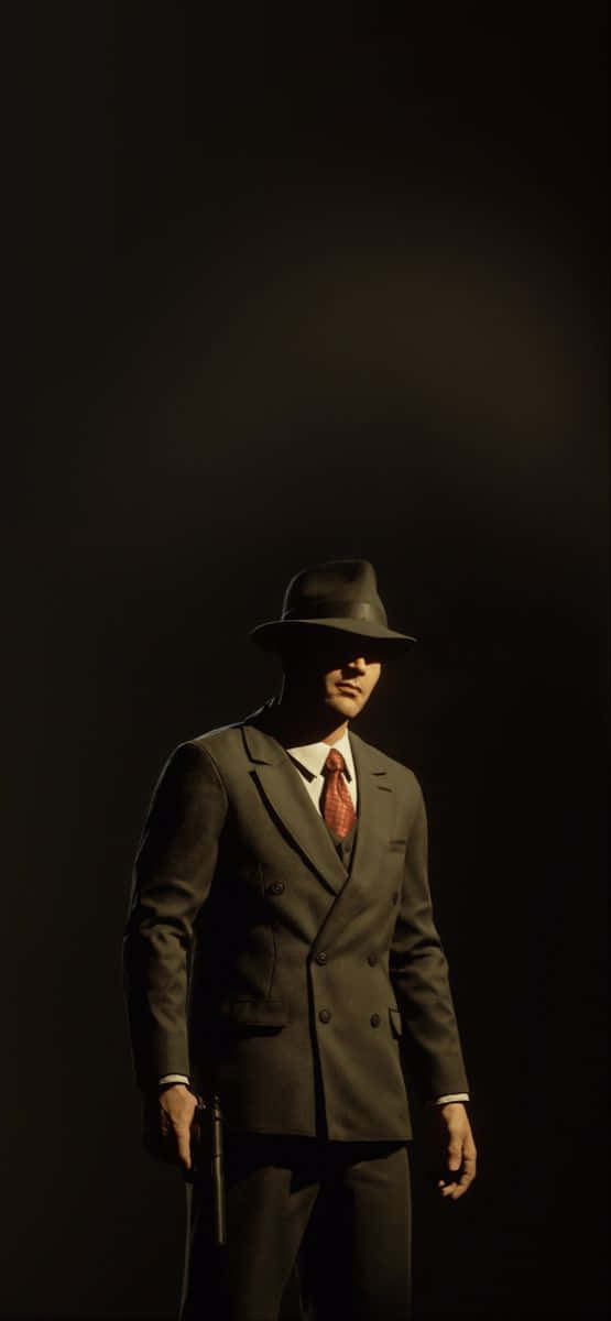 Mafia iPhone, fedora, suit, SD Phone Wallpaper