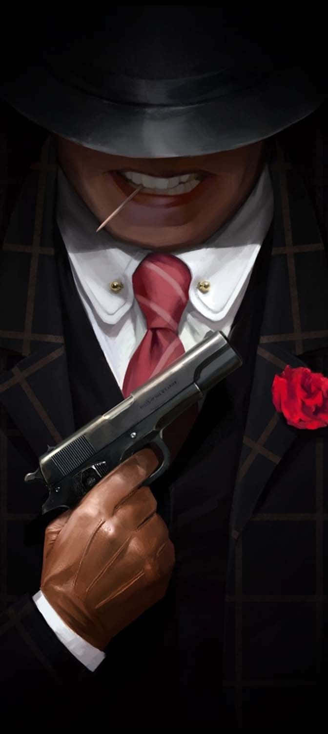 Mafia iPhone, fedora, suit, HD Phone Wallpaper