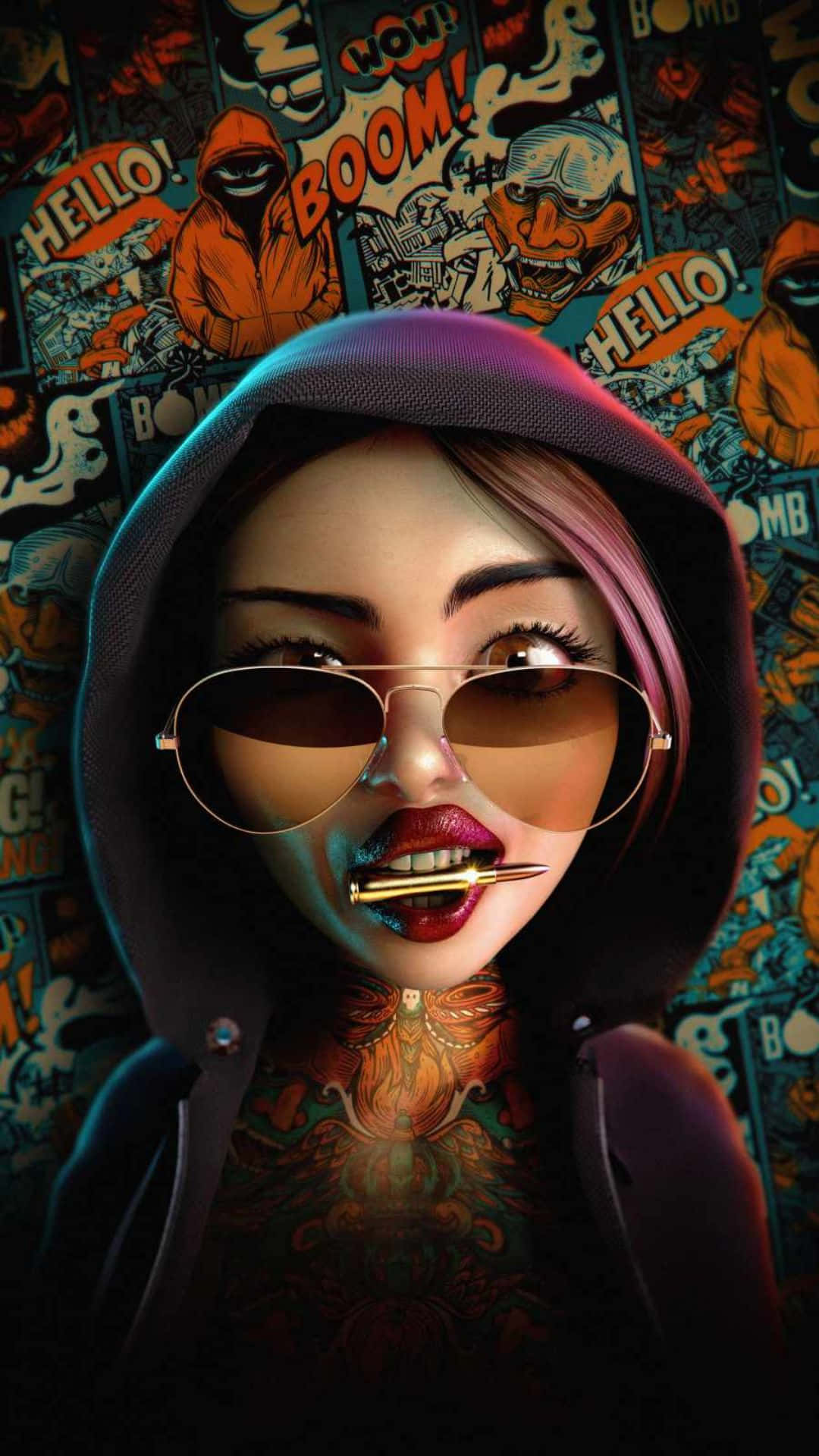 Mafia iPhone, woman, hoodie, Full HD Phone Wallpaper