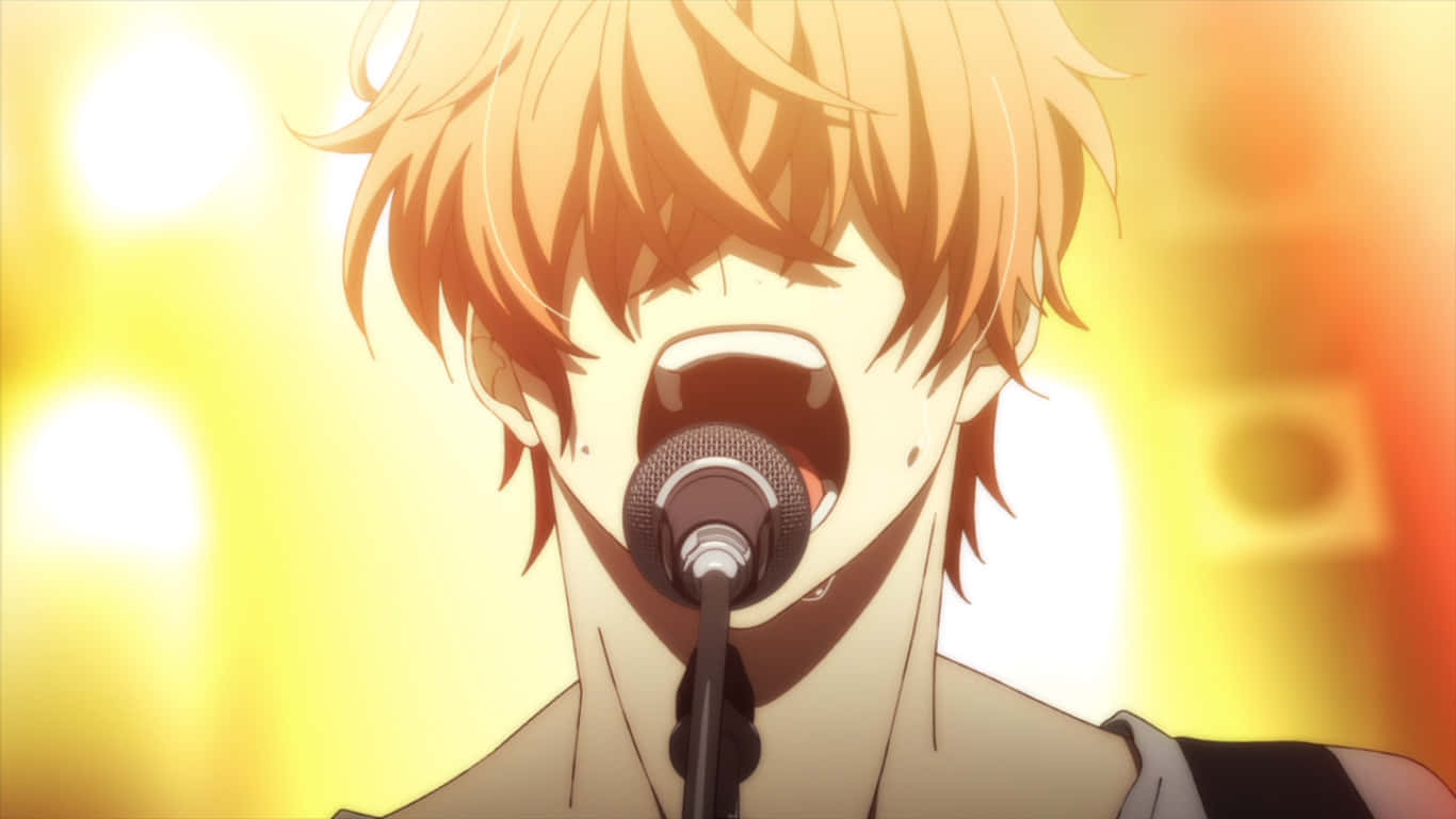 Mafuyu Sato, golden-haired, anime singer, HD Desktop Wallpaper