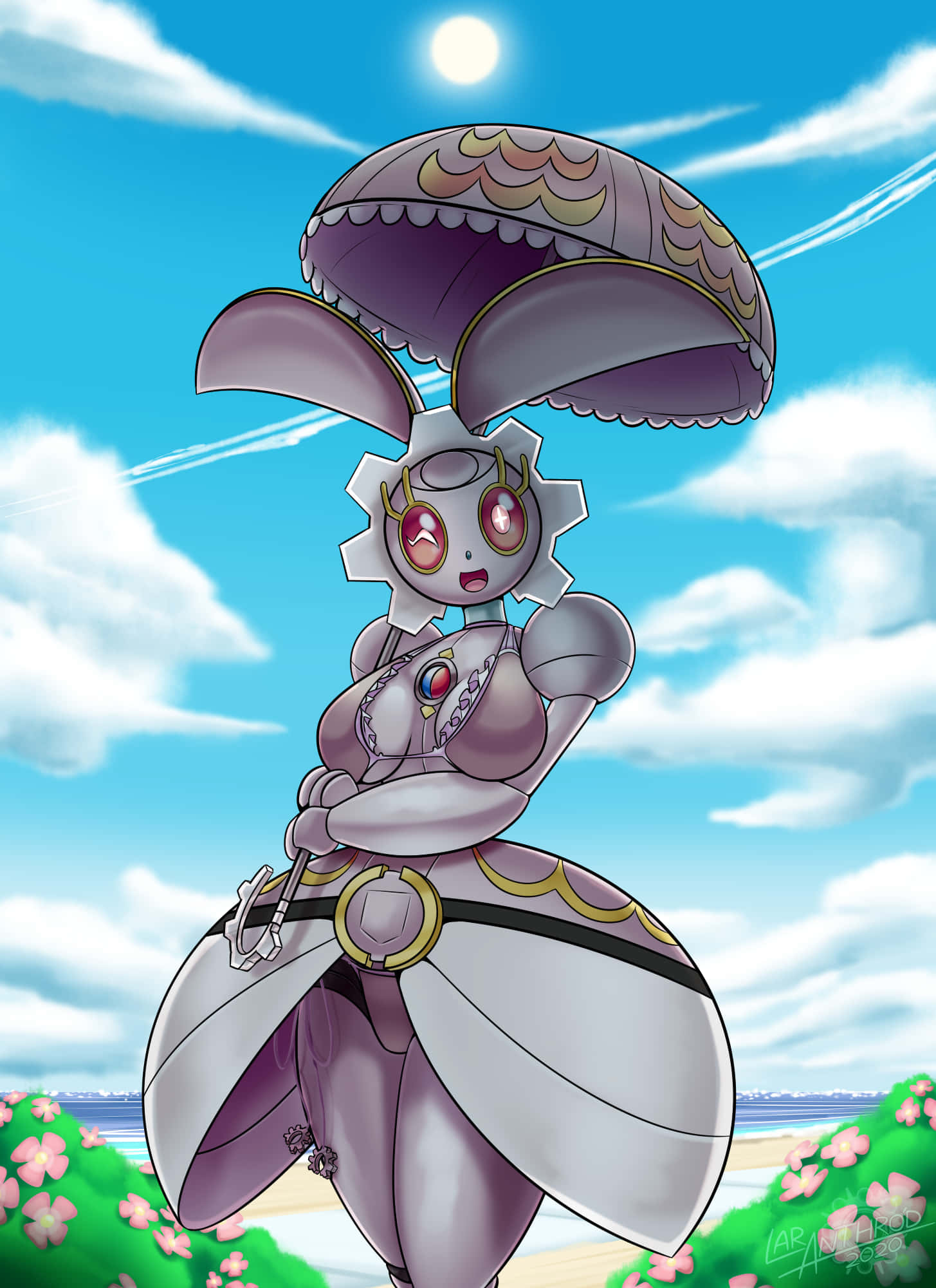 Magearna, purple, anime-style, Full HD Phone Wallpaper