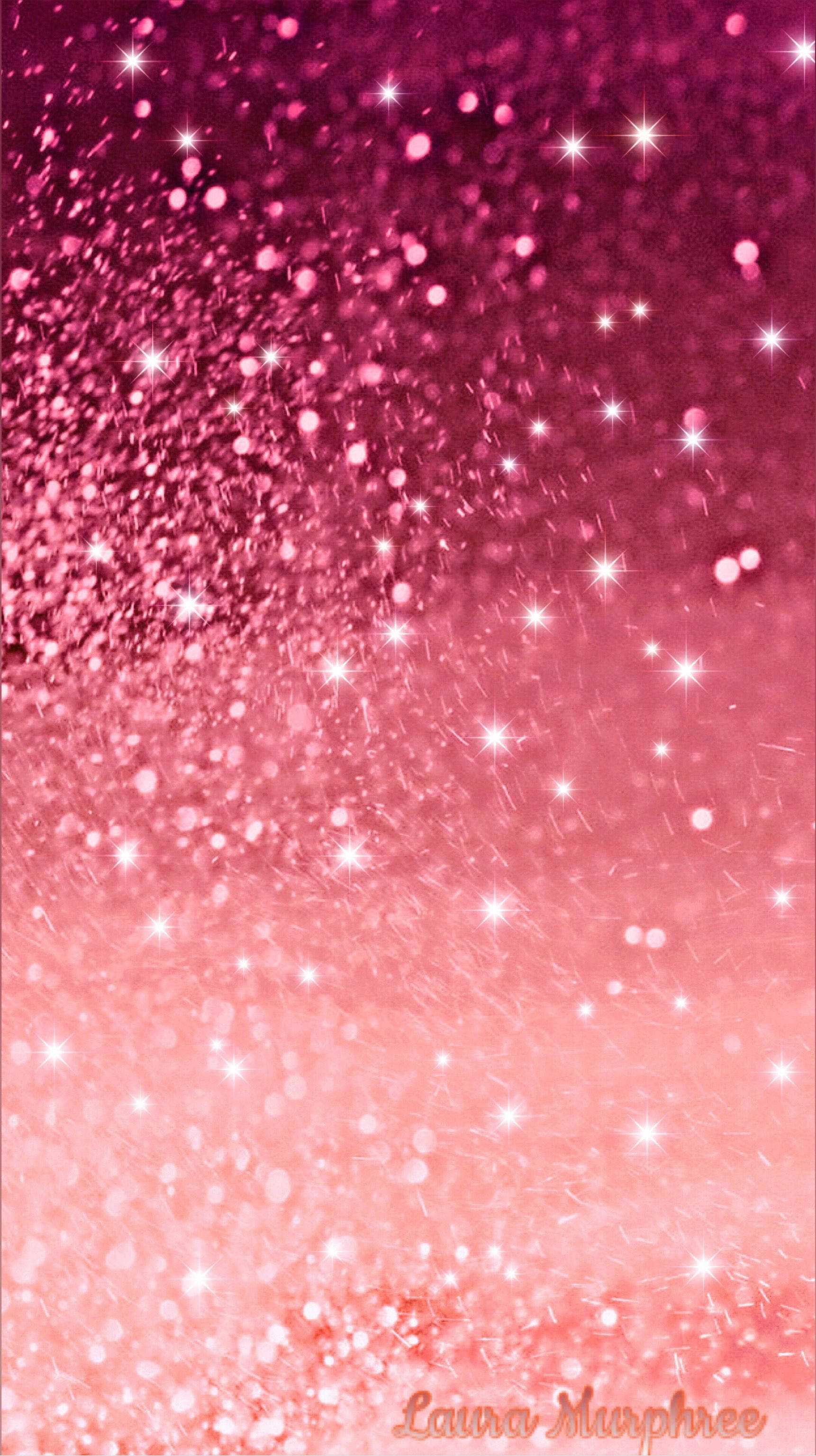 magenta ground, sparkling stars, pink and magenta glitter, 2K Phone Wallpaper