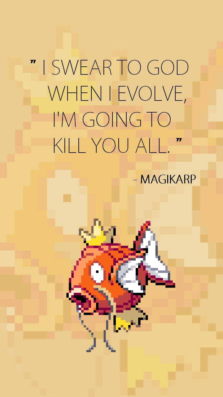 Magikarp, crown, pixelated, HD Phone Wallpaper