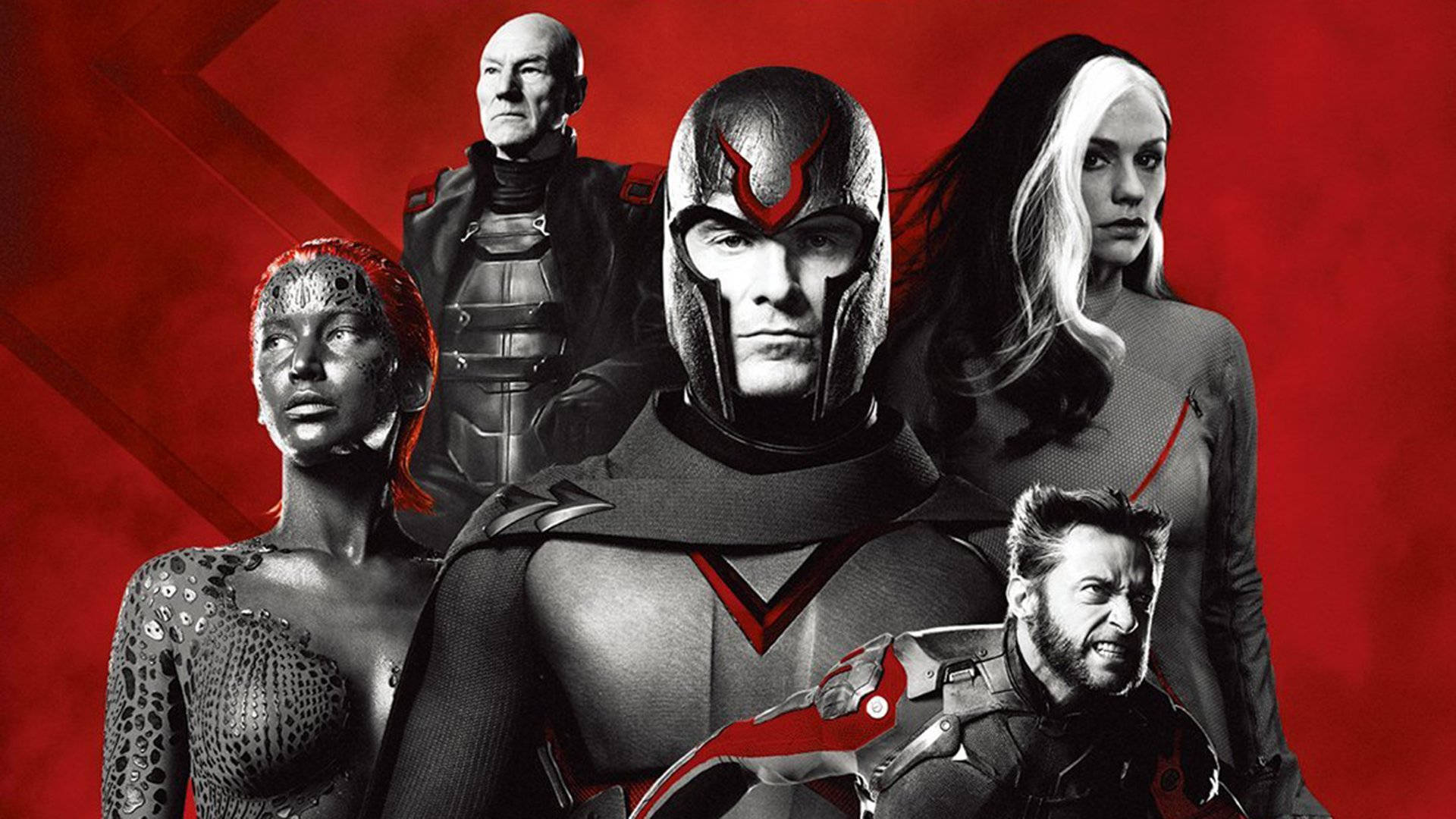 Magneto, X-Men, red background, Full HD Desktop Wallpaper