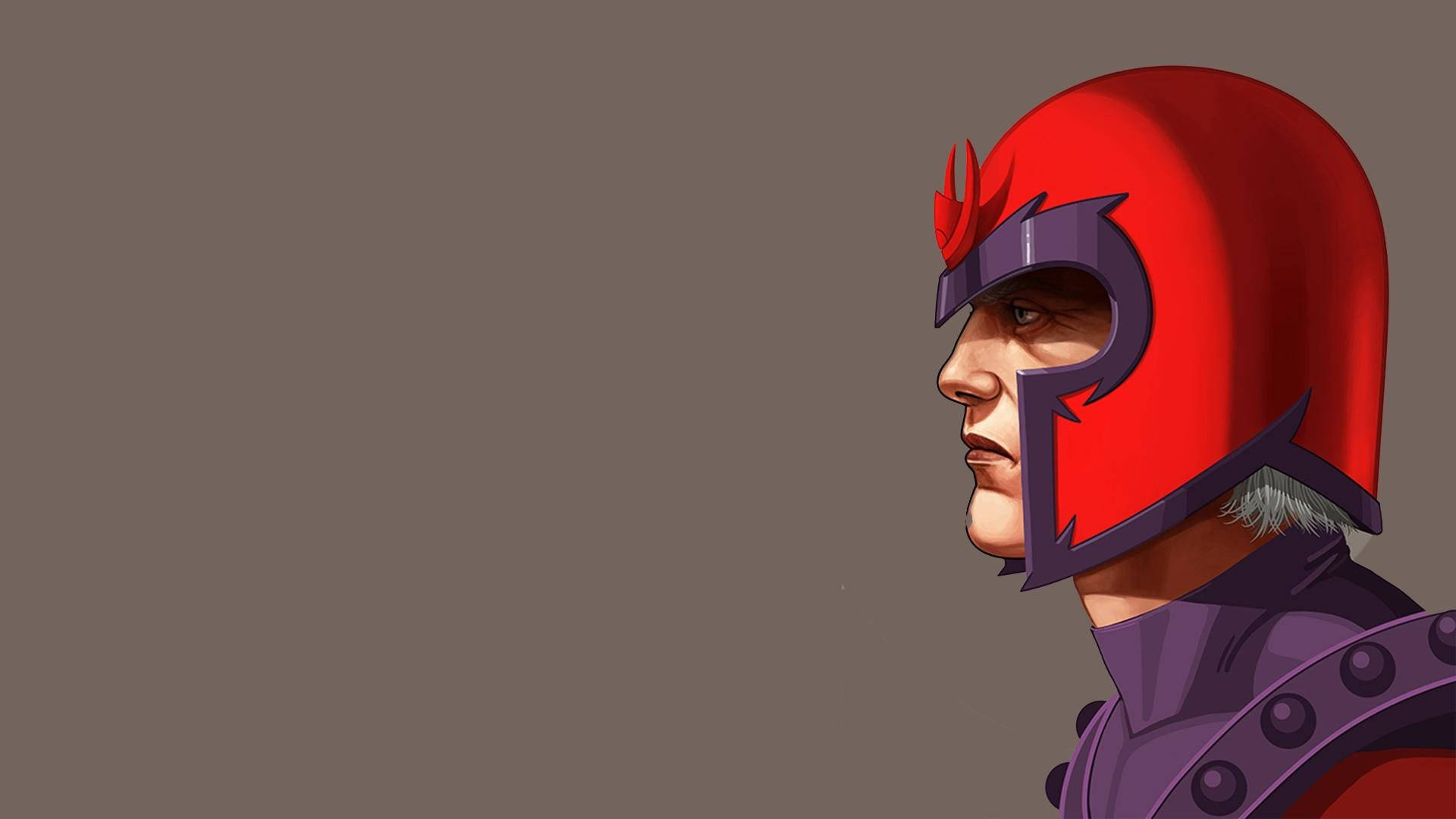 Magneto, red and purple helmet, sharp angular design, Full HD Desktop Wallpaper