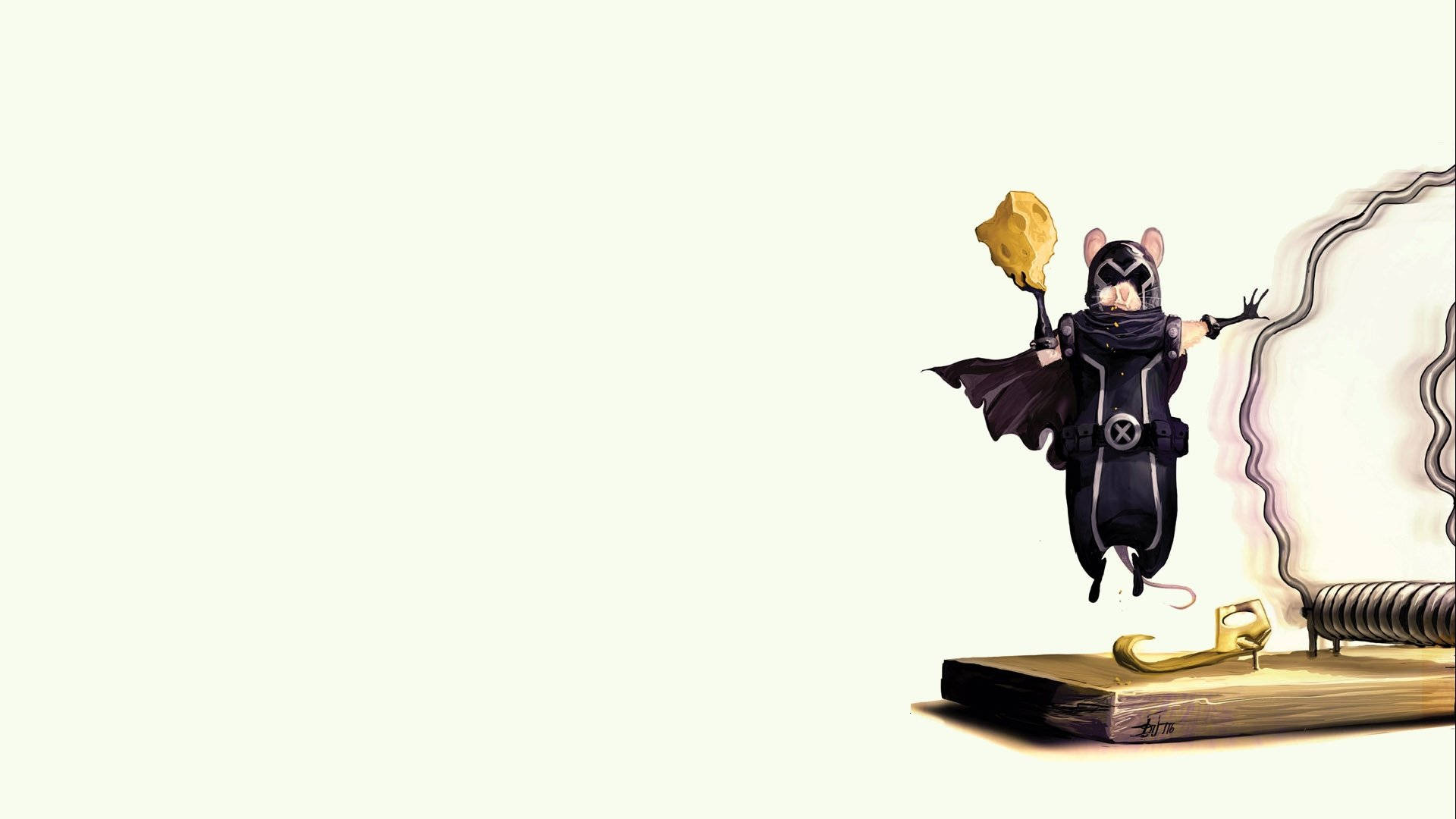 Magneto, mouse trap, cheese wedge, Full HD Desktop Wallpaper