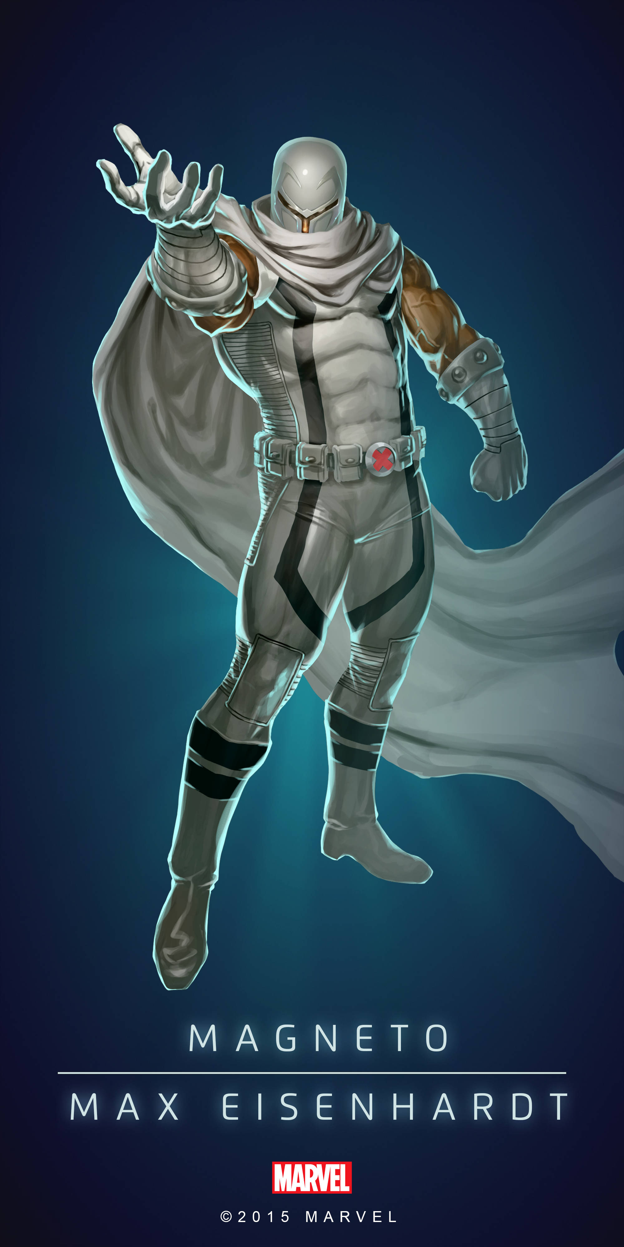 Magneto, metal costume, glowing hands, 4K Phone Wallpaper