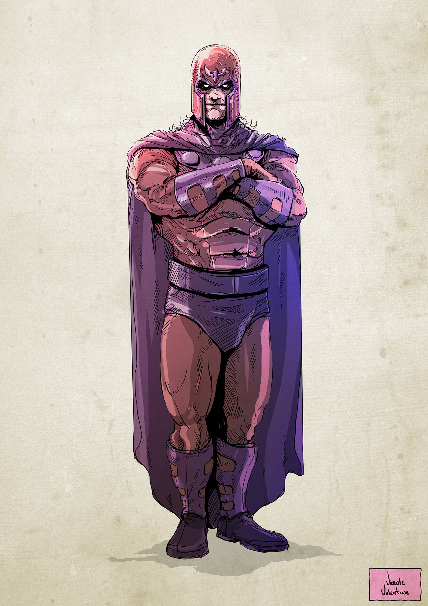 Magneto, purple-skinned, bald head, Full HD Phone Wallpaper