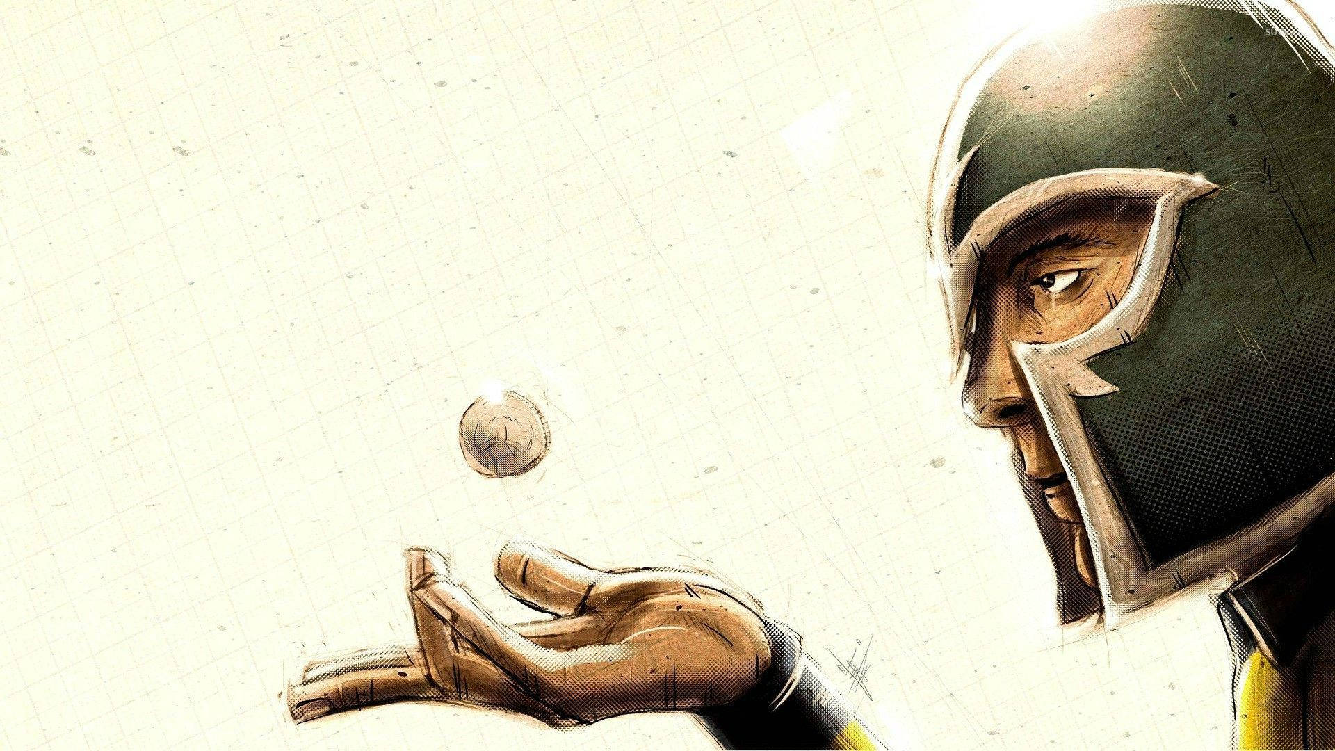 Magneto, coin, levitating, Full HD Desktop Wallpaper