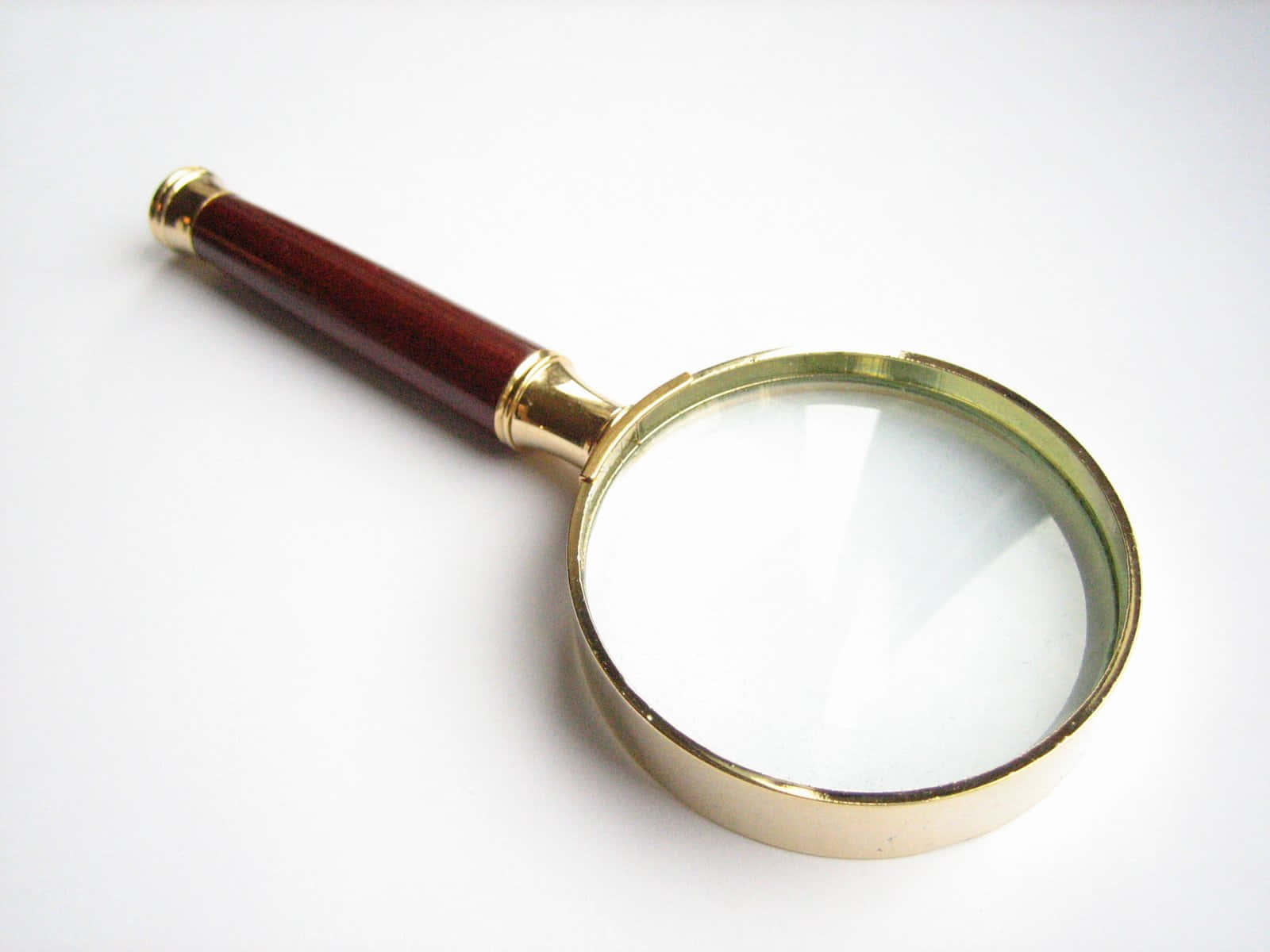 magnifying glass, polished brass rim, mahogany handle, HD Desktop Wallpaper