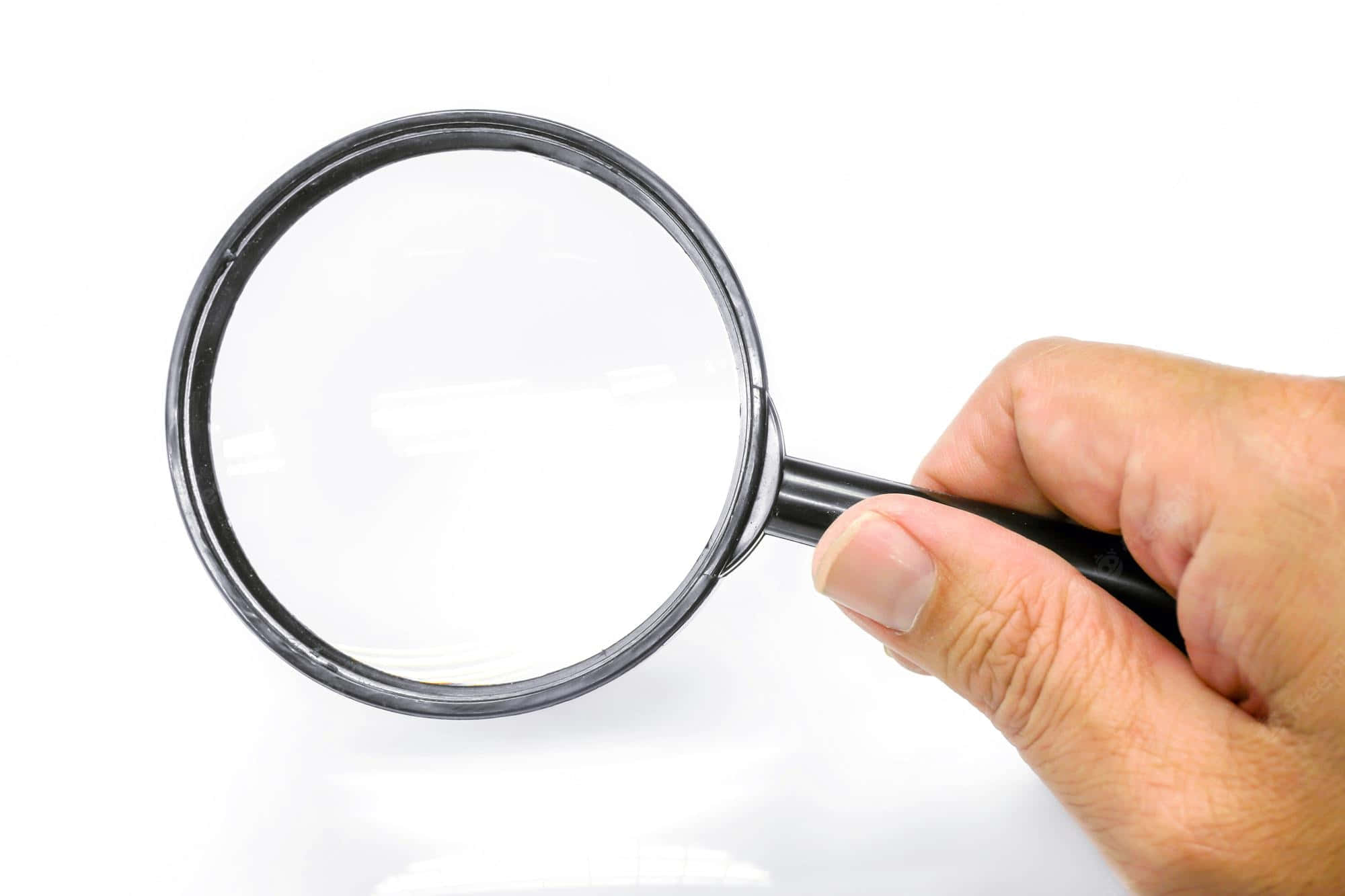 magnifying glass, black, white background, Full HD Desktop Wallpaper