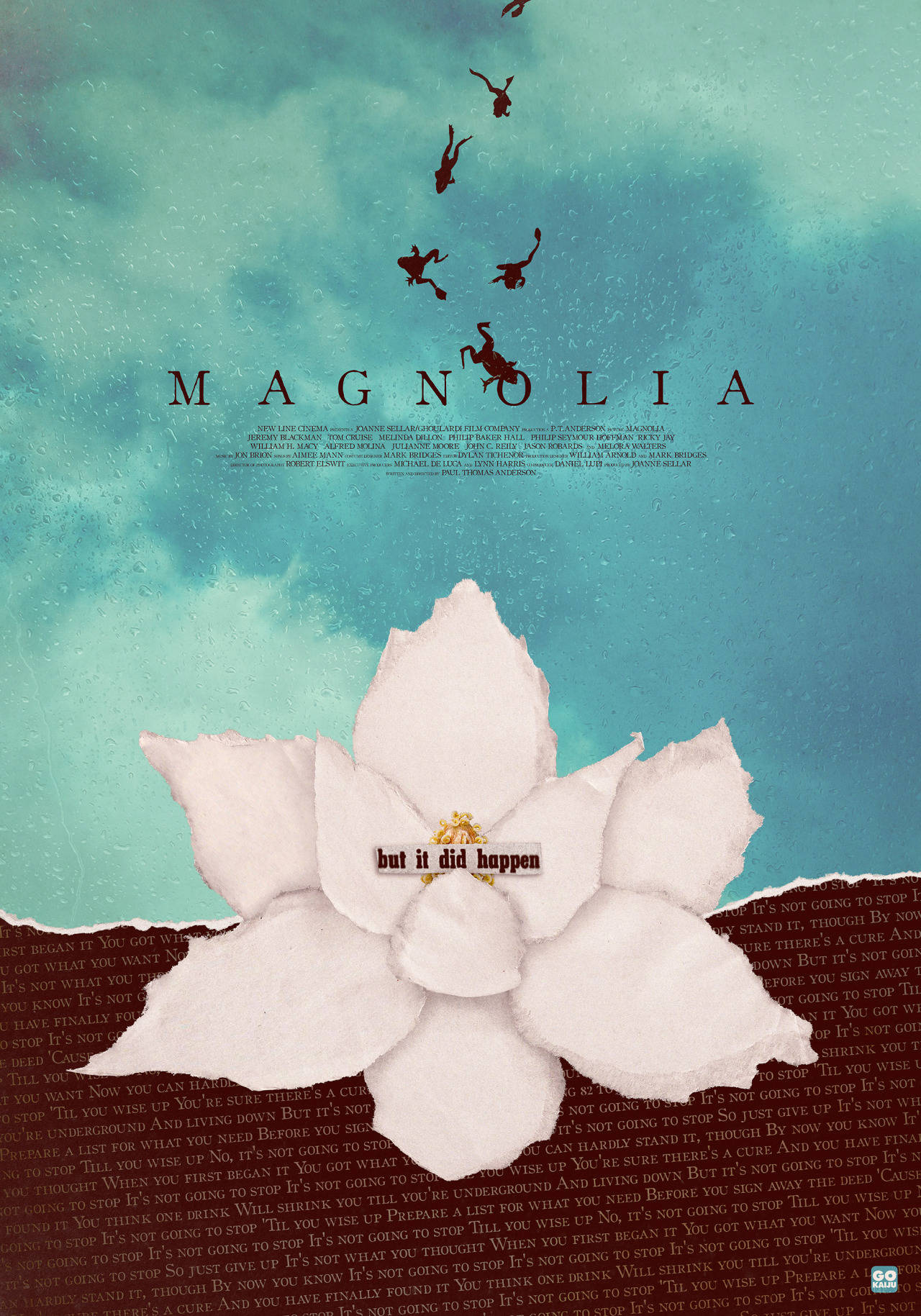 Magnolia, Japanese movie poster, white magnolia flower, HD Phone Wallpaper