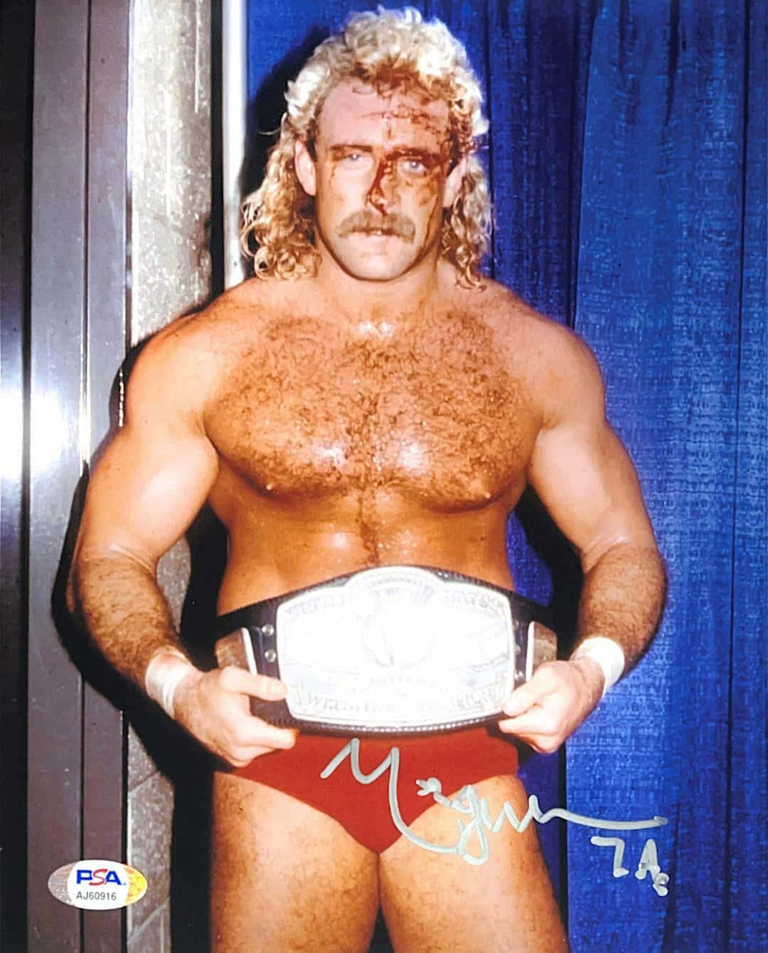 Magnum TA, championship belt, blue curtain backdrop, HD Phone Wallpaper