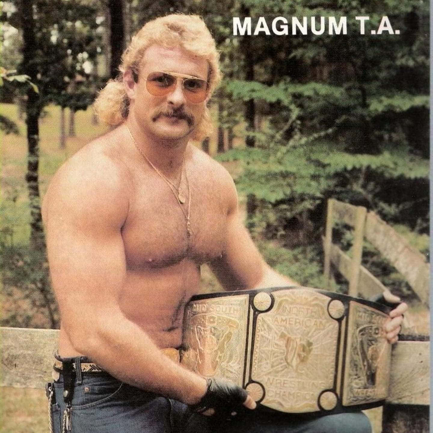 Magnum TA, championship belt, blonde mullet, HD Desktop Wallpaper