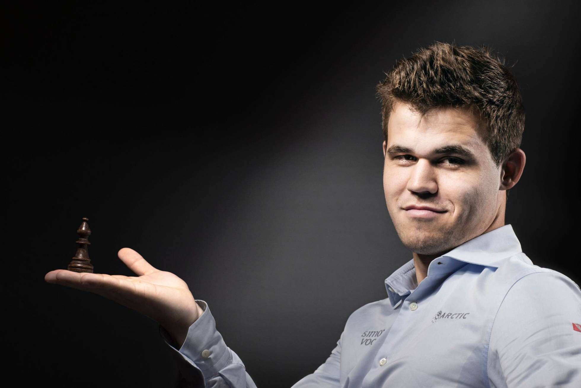 Magnus Carlsen, black bishop, chess king piece, Full HD Desktop Wallpaper