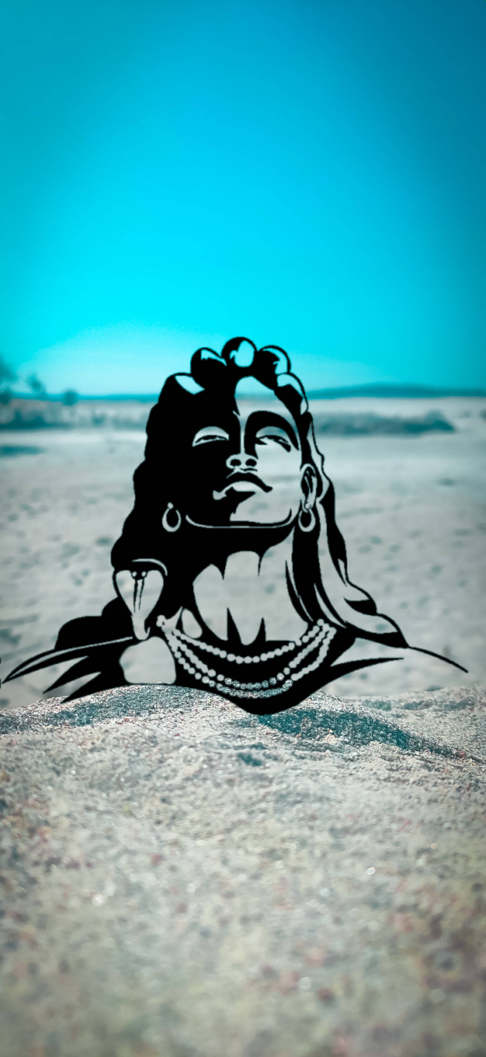 Mahadev Full HD, black silhouette, serene woman, 2K Phone Wallpaper