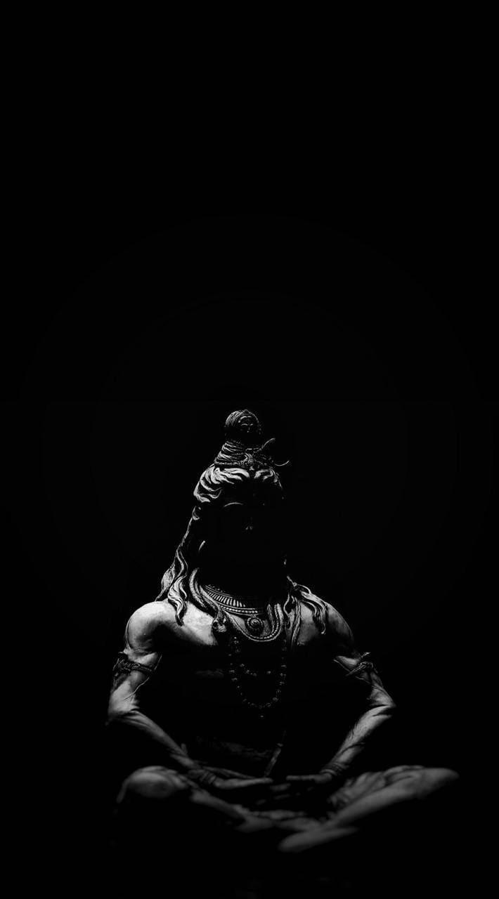 Mahadev, statue, lotus pose, HD Phone Wallpaper