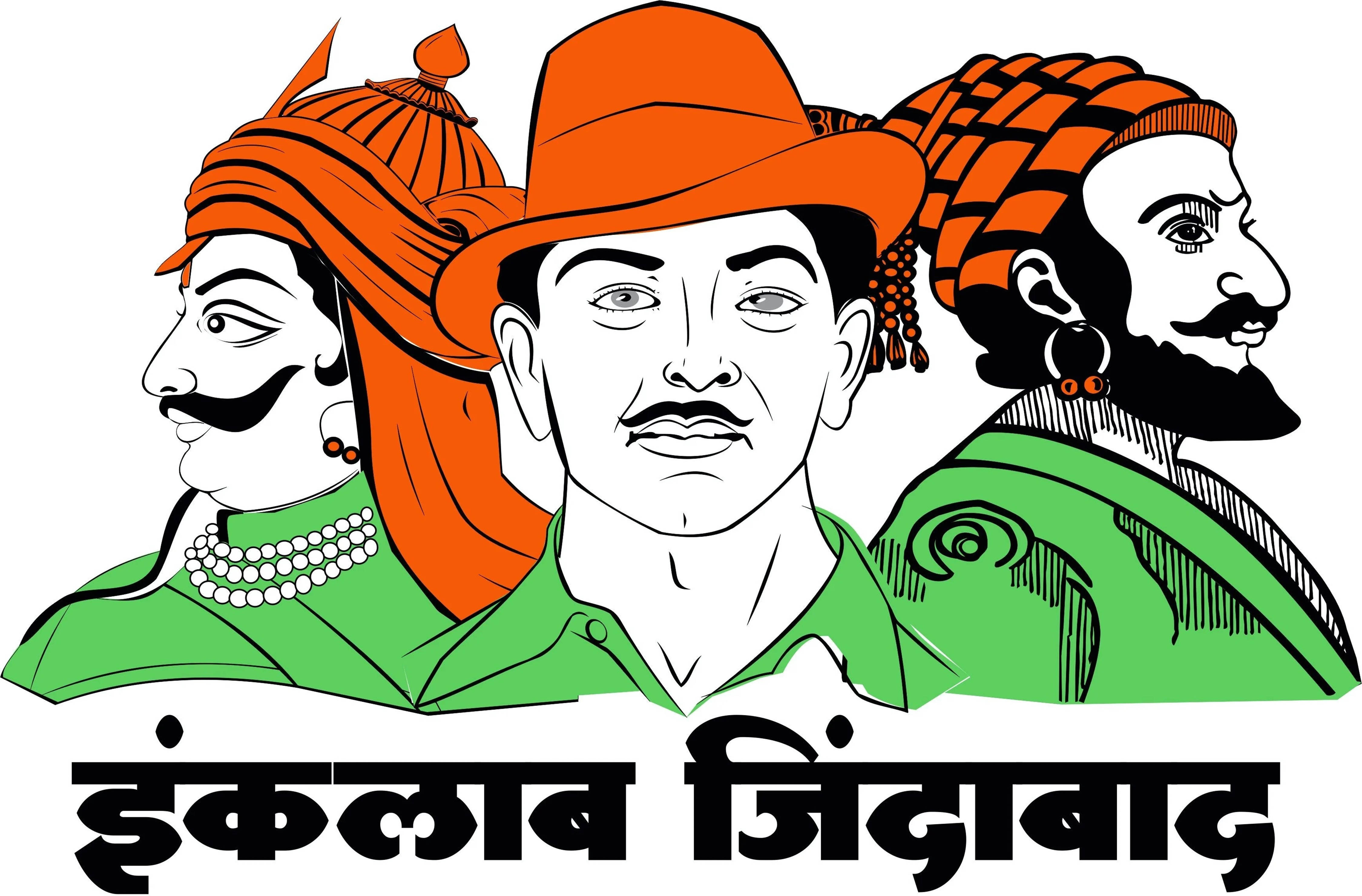 Maharana Pratap, orange turbans, green clothing, 4K Desktop Wallpaper