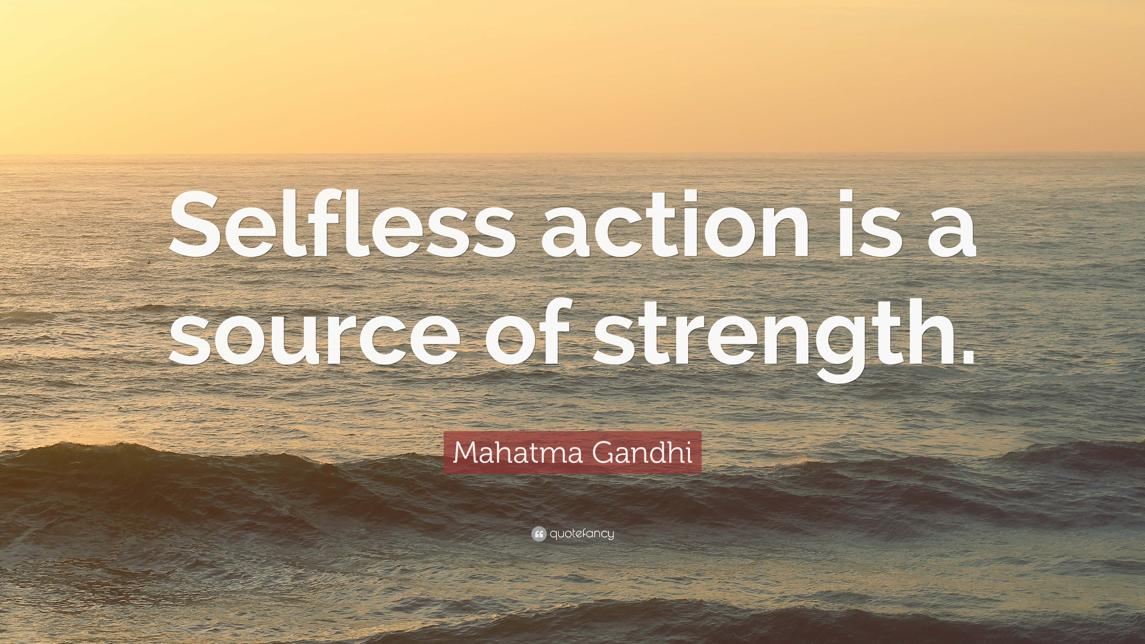 Mahatma Gandhi, golden sunset, calm ocean waves, 4K Desktop Wallpaper