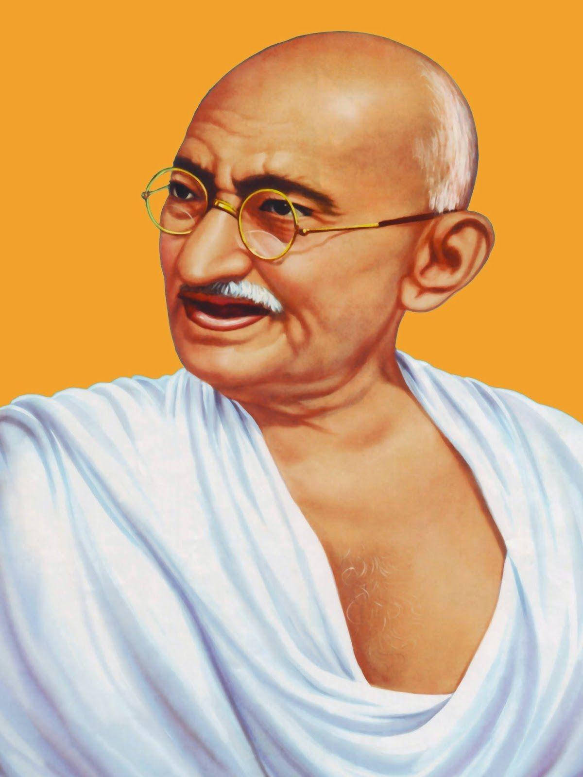 Mahatma Gandhi, spectacles, white dhoti, HD Phone Wallpaper