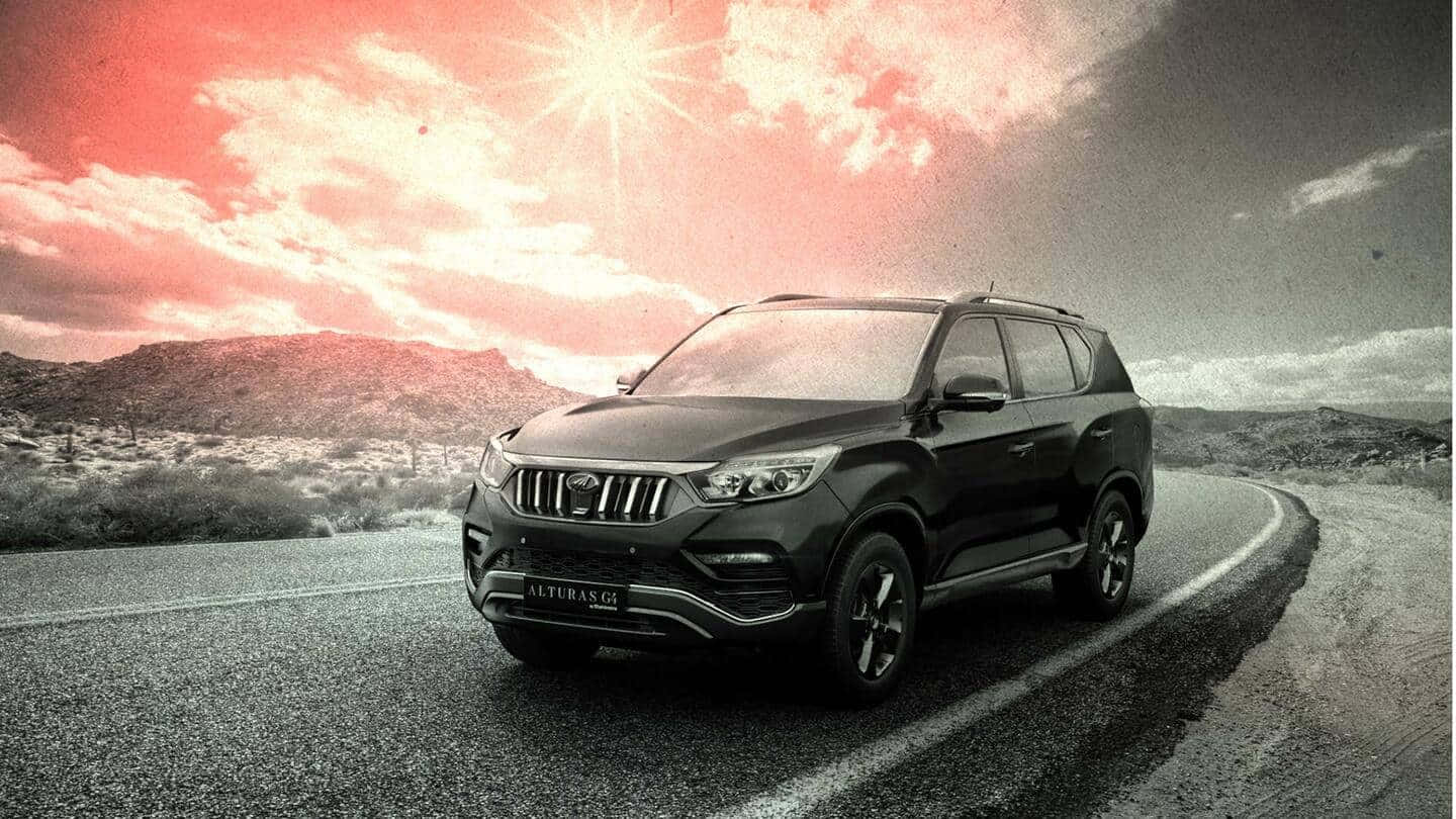Mahindra Alturas G4, sunset drive, black SUV, HD Desktop Wallpaper