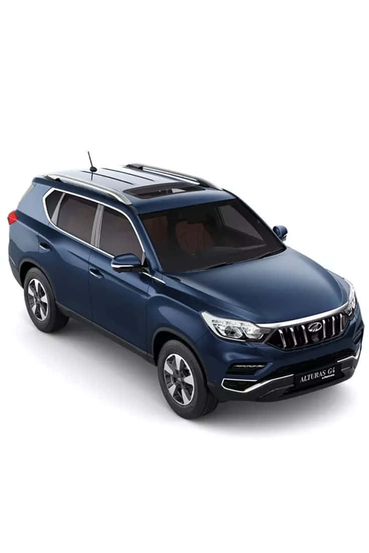 Mahindra Alturas G4, Blue S U V, dark blue, SD Phone Wallpaper