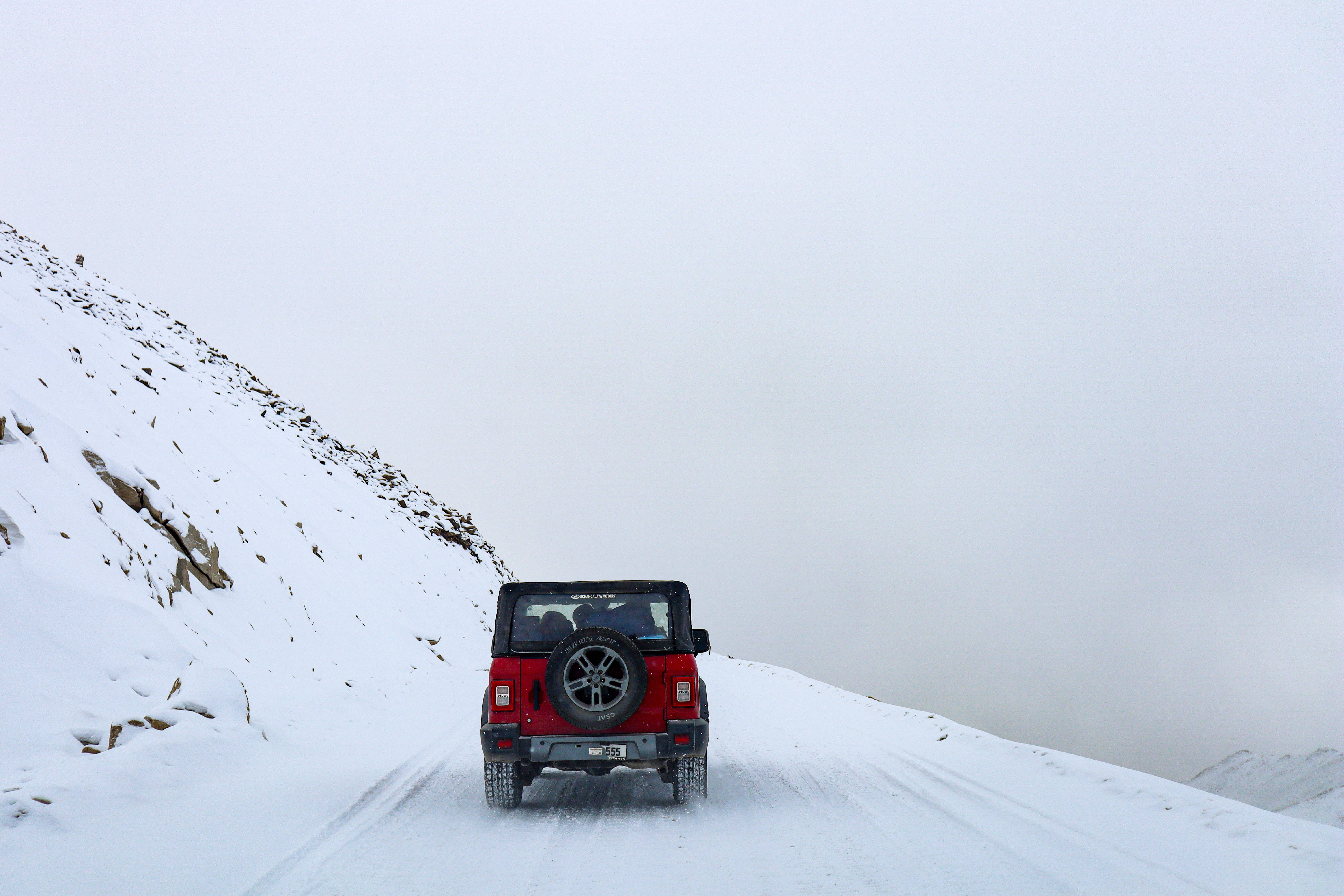 Mahindra Thar 2021, red, black, 5K Desktop Wallpaper