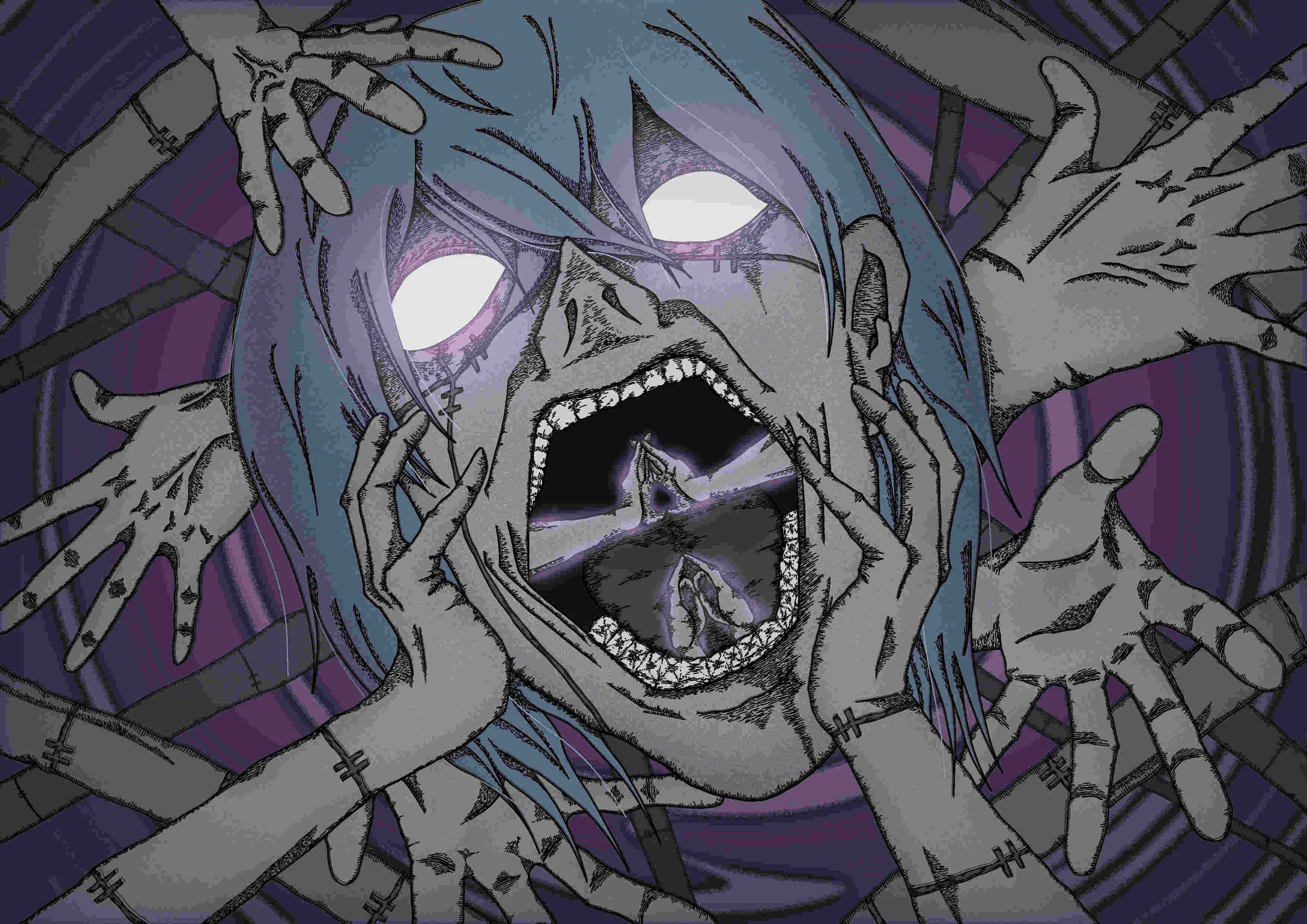 Mahito, transfiguration, despair, 2K Desktop Wallpaper