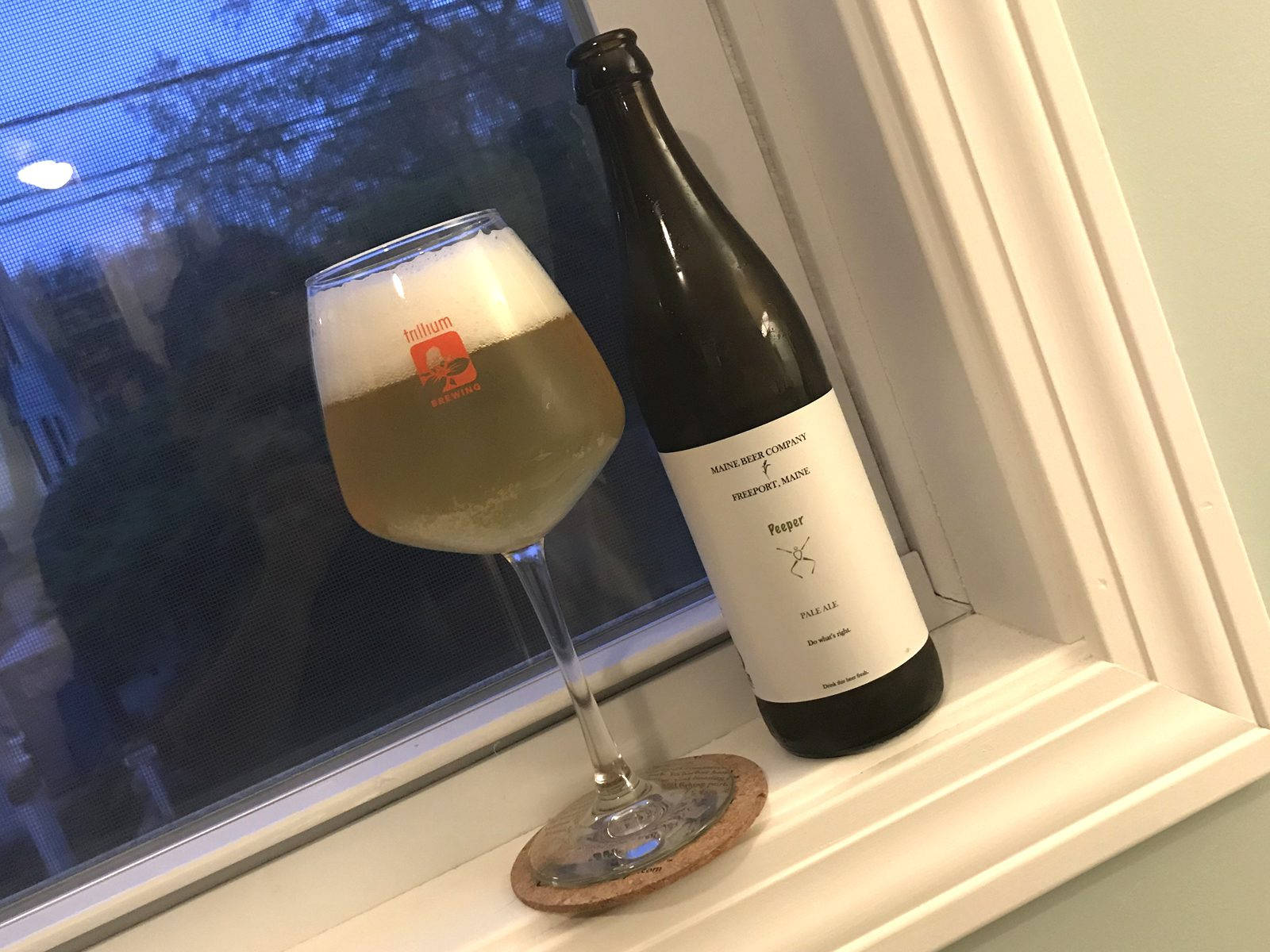 Maine Beer Company, tall wine glass, pale ale, HD Desktop Wallpaper