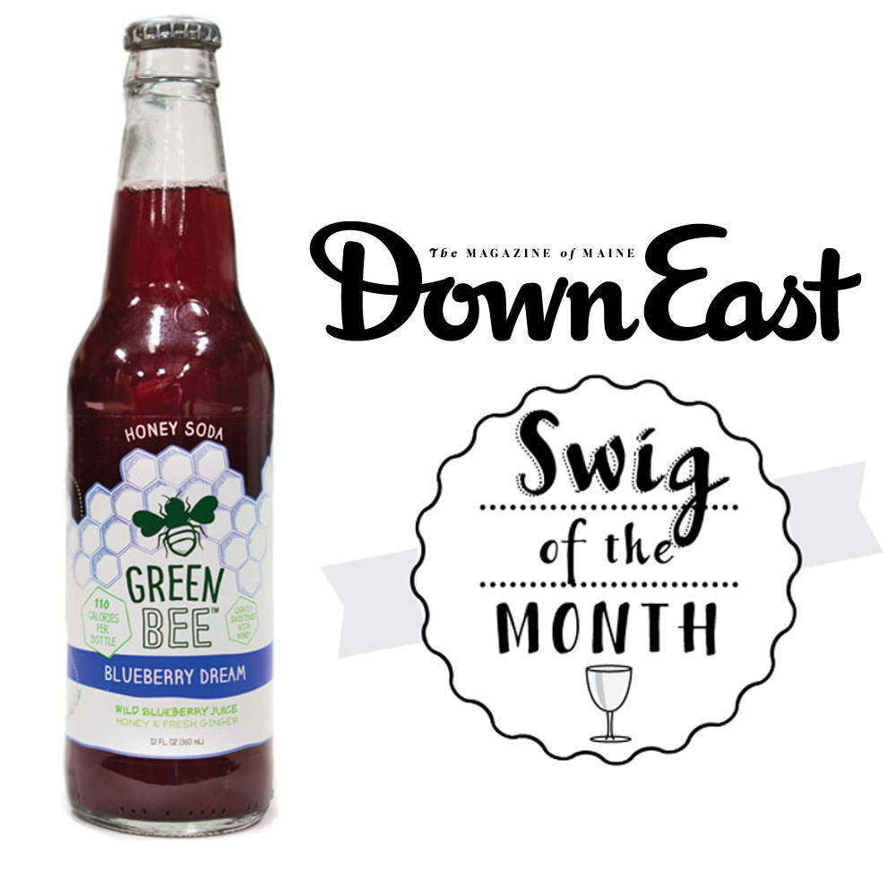 Green Bee Blueberry Dream honey soda, Swig of the Month, DownEast Magazine, SD Desktop Wallpaper